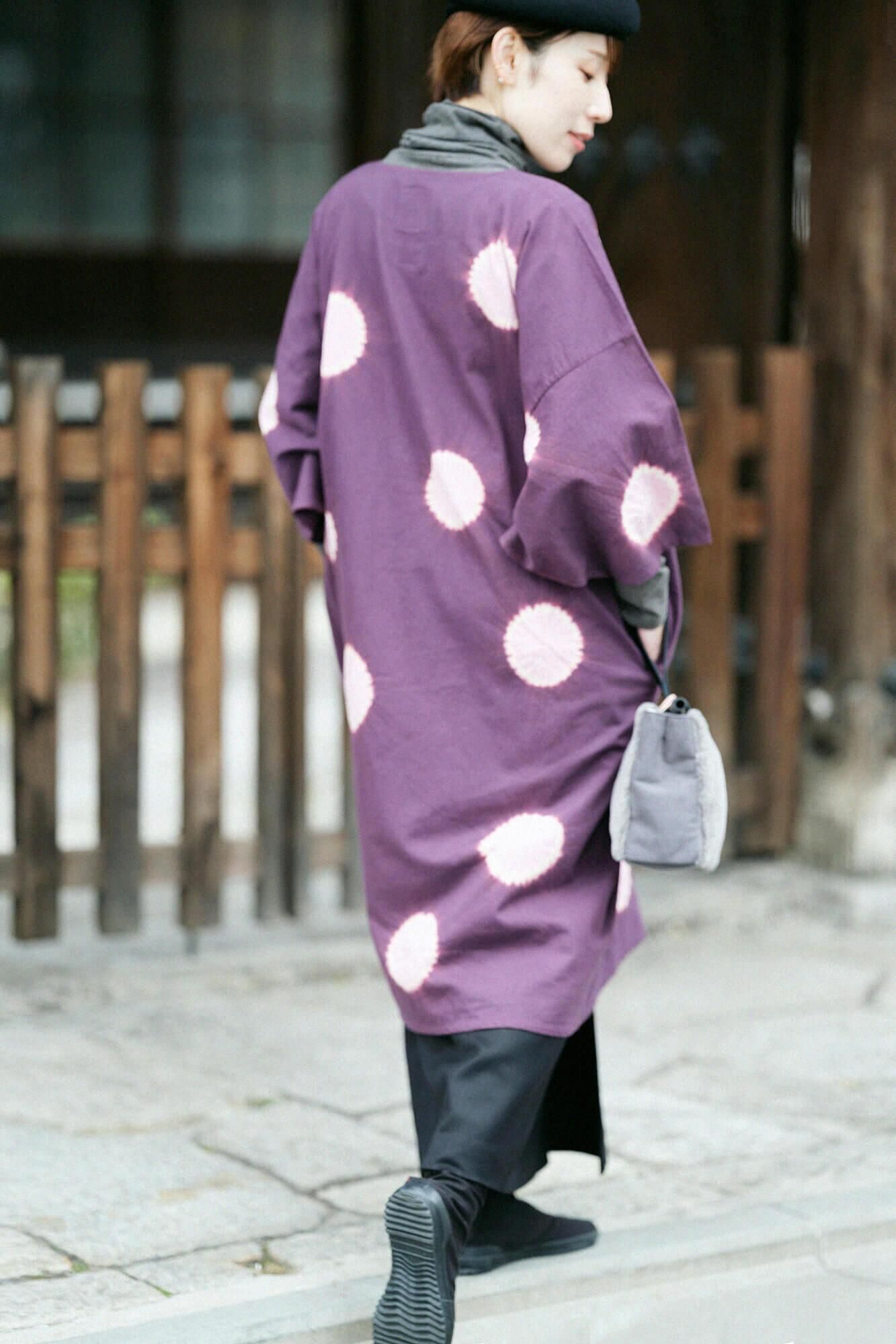 近清絞り 綿毛綾織（めんけあやおり） 薙刀長方形衣（なぎなた