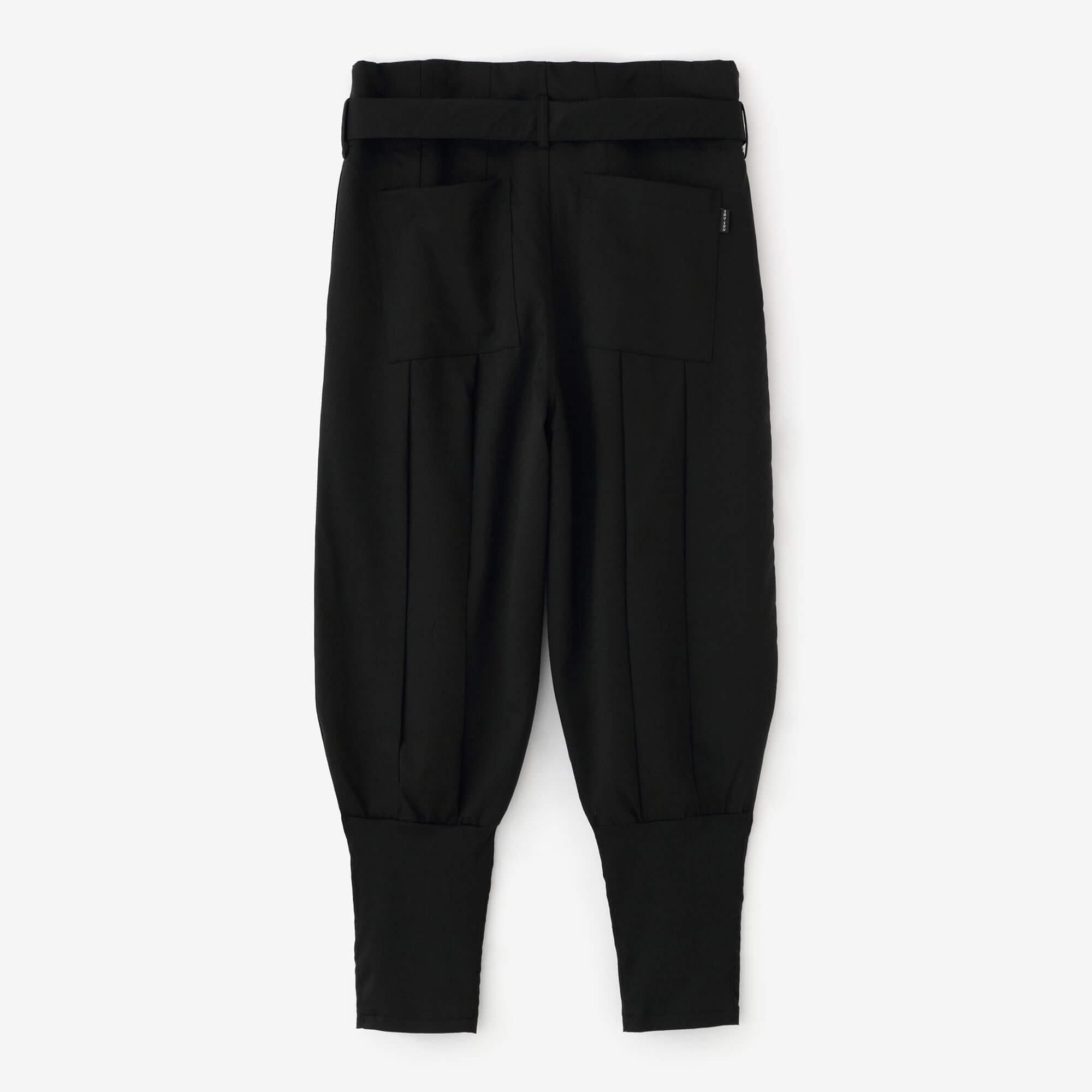 42双 梳毛（そもう） 裁付袴形（たっつけはかまなり）／濡羽色（