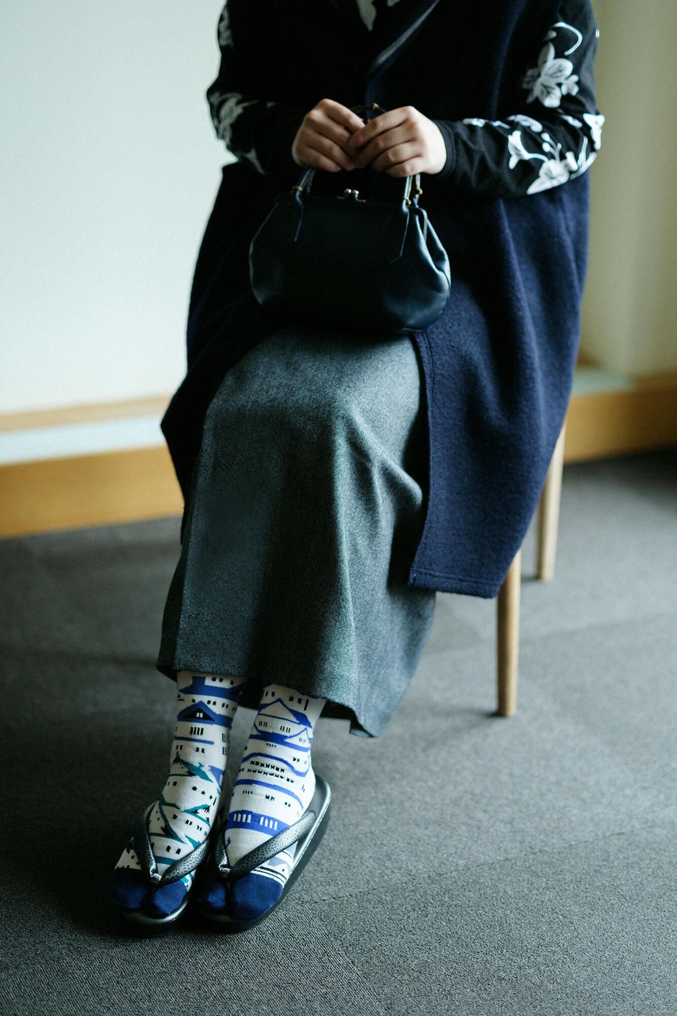 Tabi Socks (Mid-calf)／Castle Tower【Men・Women】