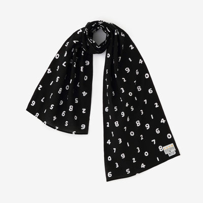 伊勢木棉 圍巾／SO-SU-U十數圍巾 黑色 2