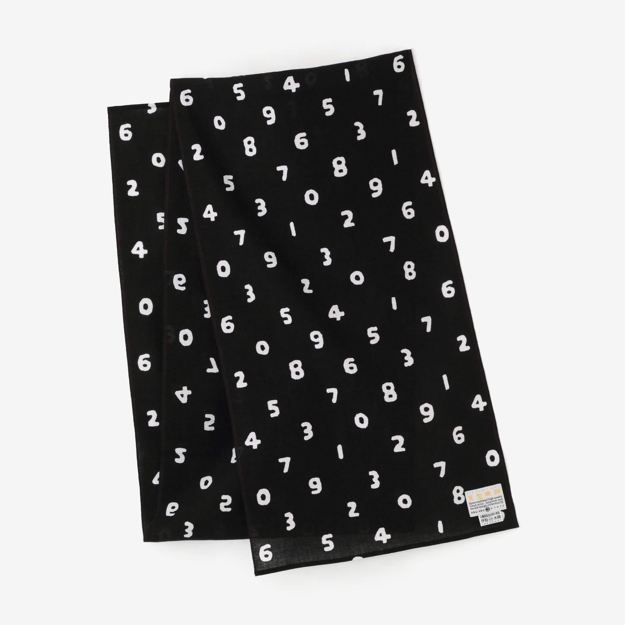 伊勢木棉 圍巾／SO-SU-U十數圍巾 黑色 2