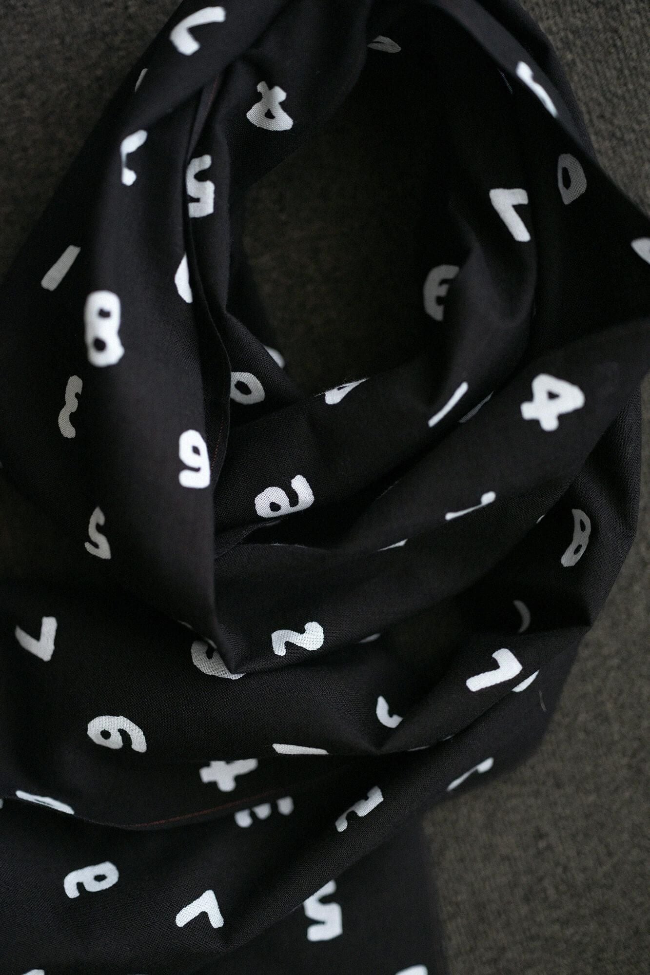 伊勢木棉 圍巾／SO-SU-U十數圍巾 黑色 2