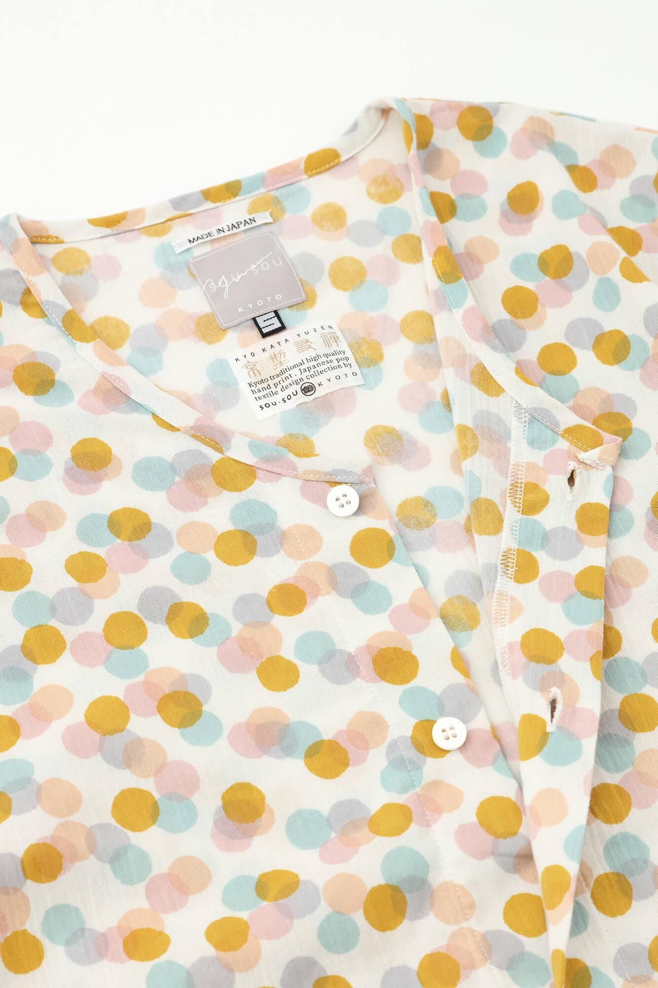 高島縮棉 20/20 圖案紋樣居家服／玻璃珠2