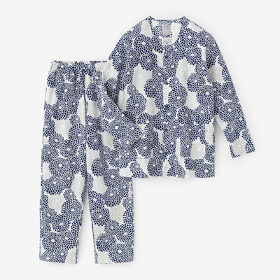 高島縮棉 20/20 圖案紋樣居家服／全菊 清風2