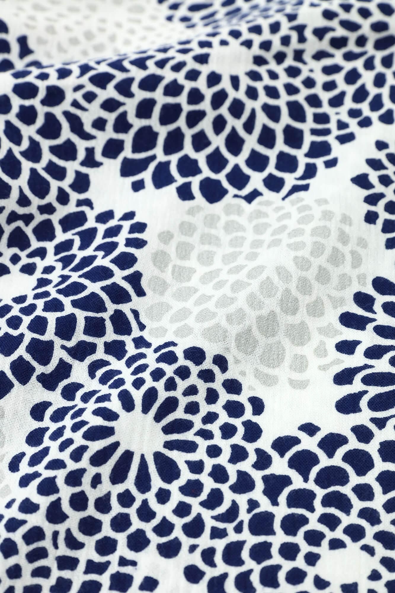 高島縮棉 20/20 圖案紋樣居家服／全菊 清風2