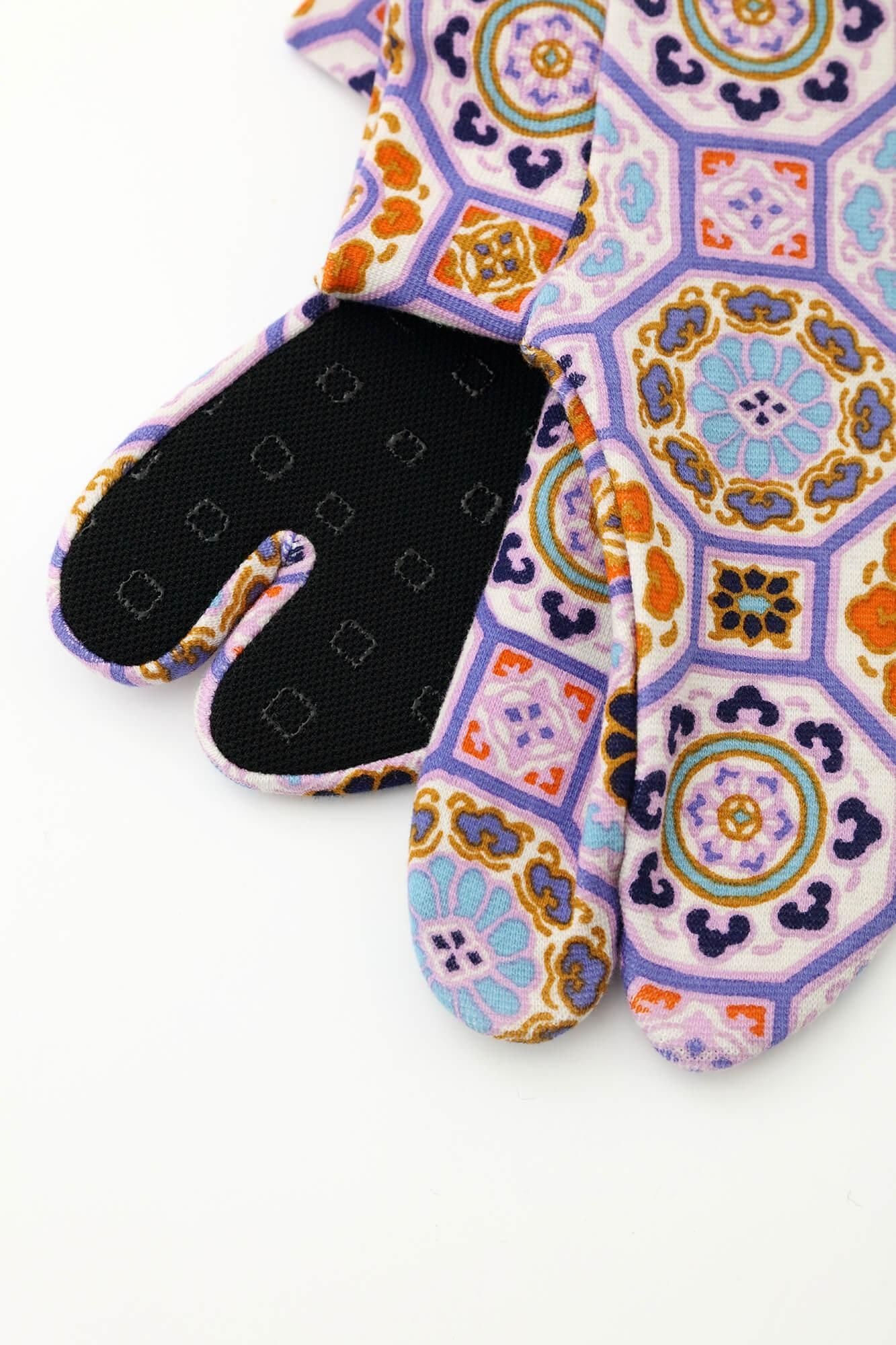 Stretchable Cotton Tabi Socks／Gorgeous ※Non-slip Sole