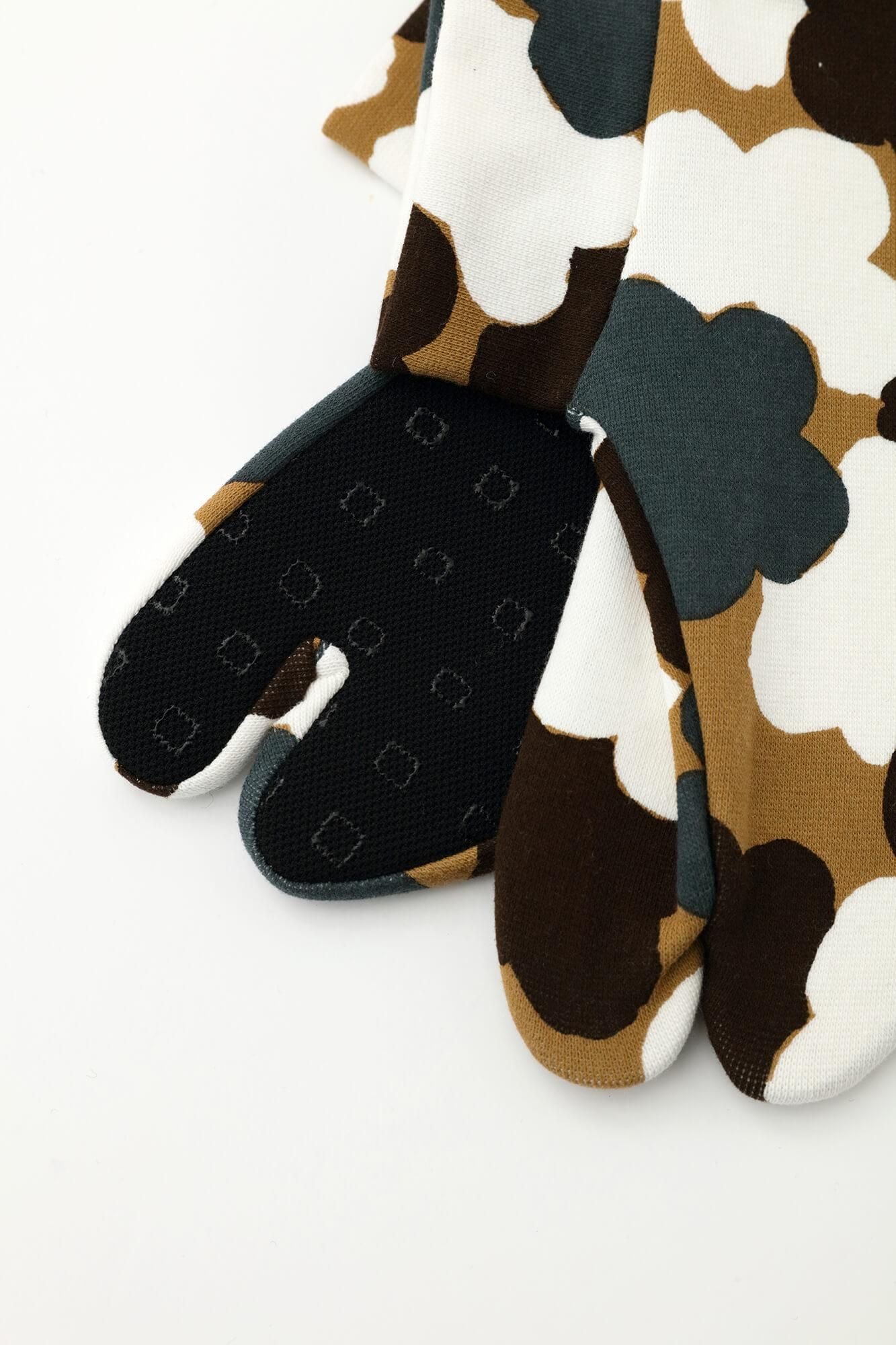 棉質圖案 彈性足袋襪／乾山 梅花散紋陶盒 再現※防滑襪底