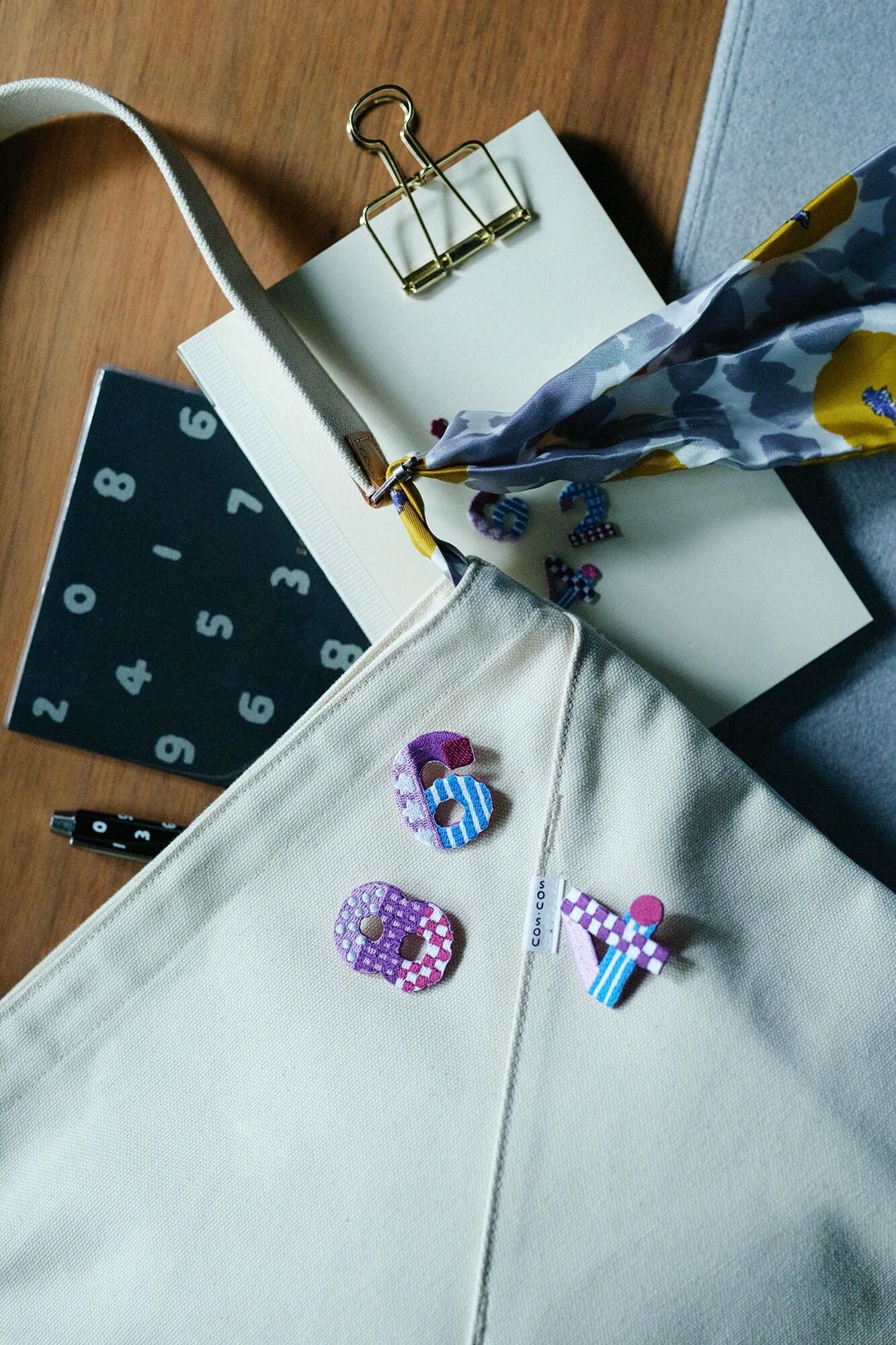SOU・SOU 20週年刺繡胸針/ SO-SU-U十數 慶祝4