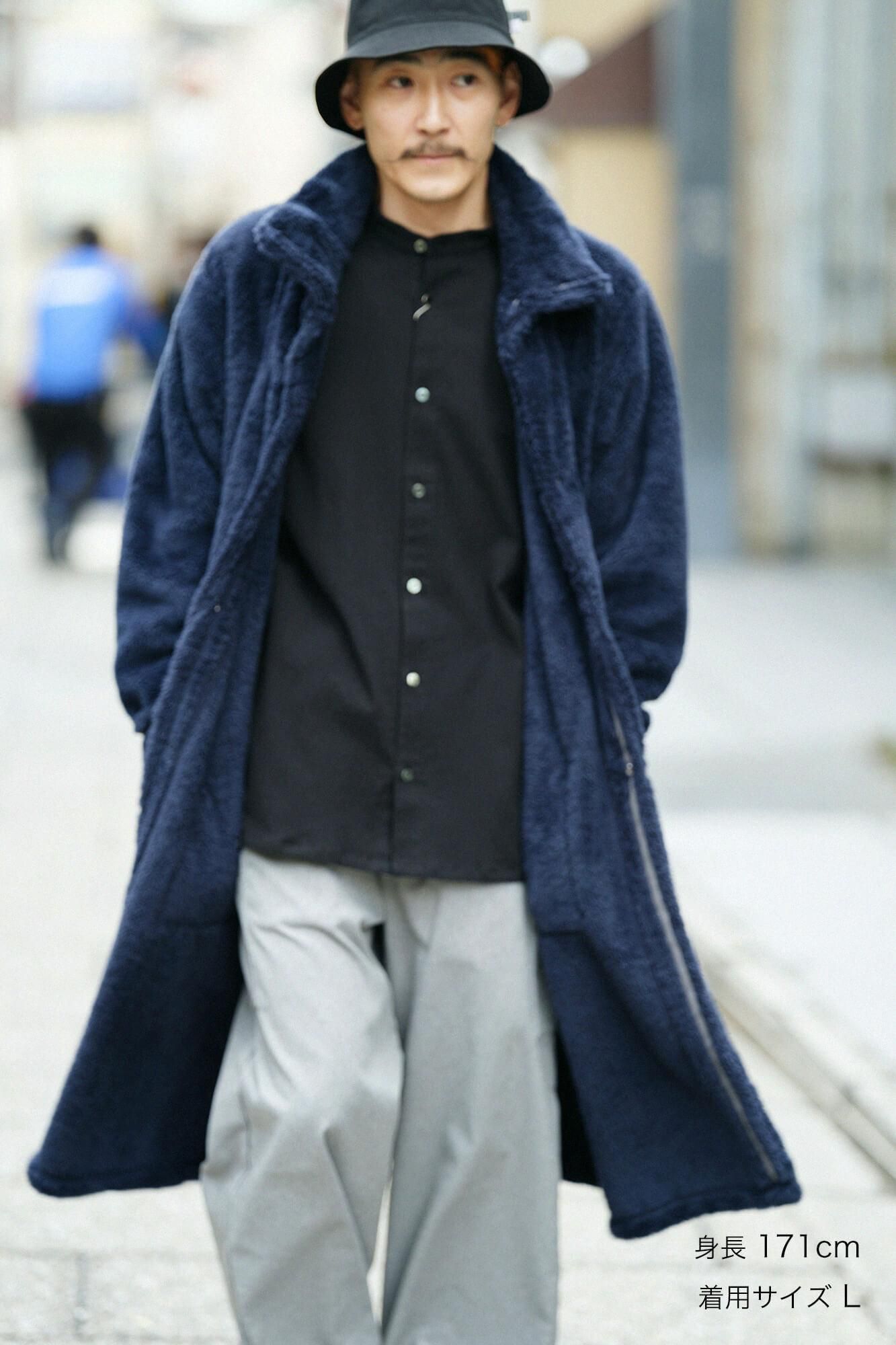 【net limited】Boa Robe / Dark Blue