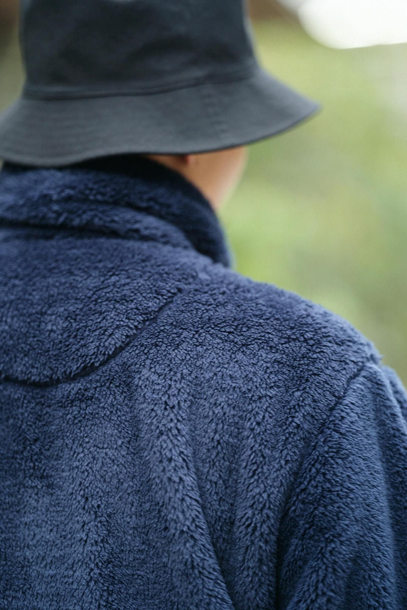 【net limited】Boa Robe / Dark Blue