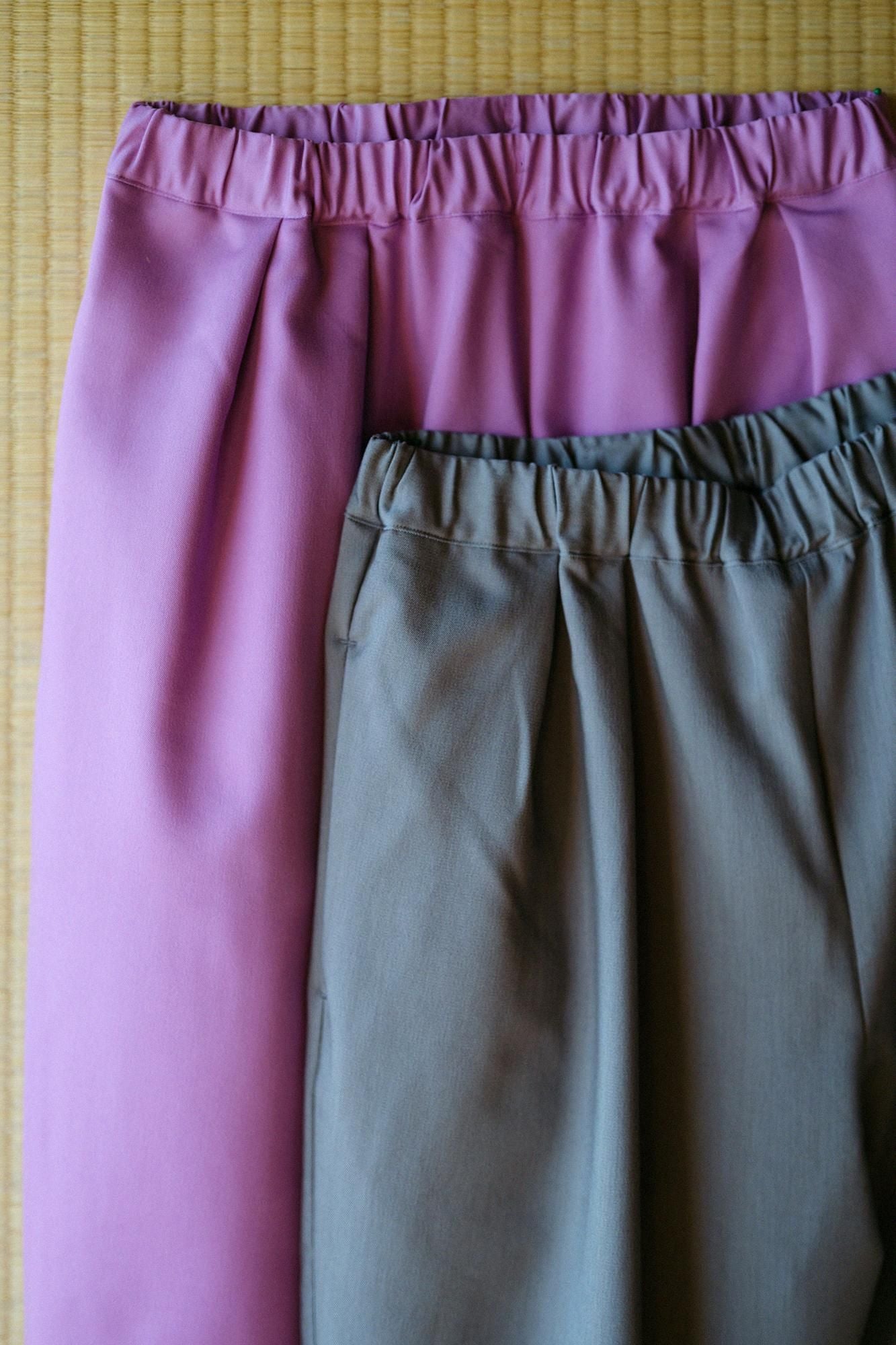 【net限定30%OFF】伸（しん） テンセル 二ノ襞（にのひだ） 細もんぺ／若紫（わかむらさき）