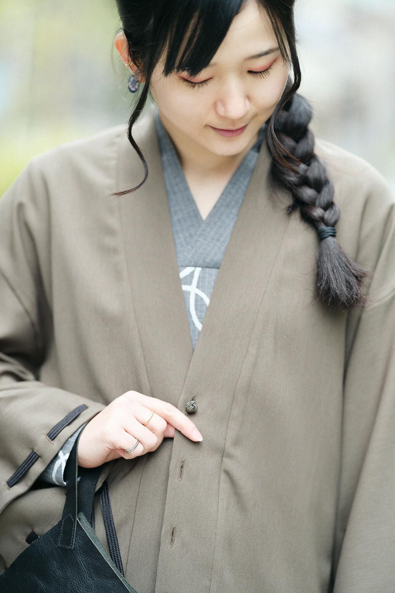 net限定】変わり斜子織（ななこおり） 伯爵羽織（はくしゃくば