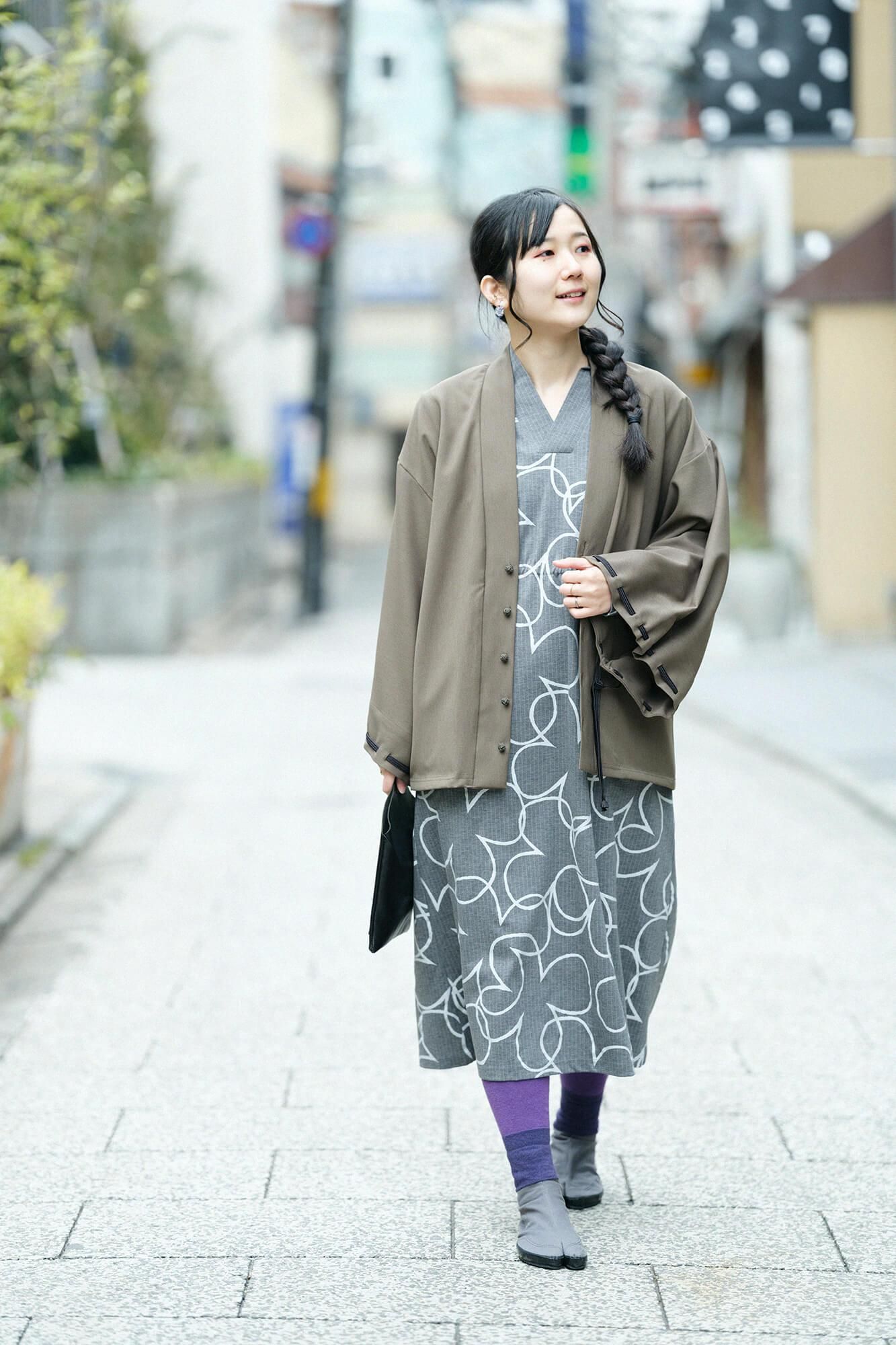 net限定】変わり斜子織（ななこおり） 伯爵羽織（はくしゃくば