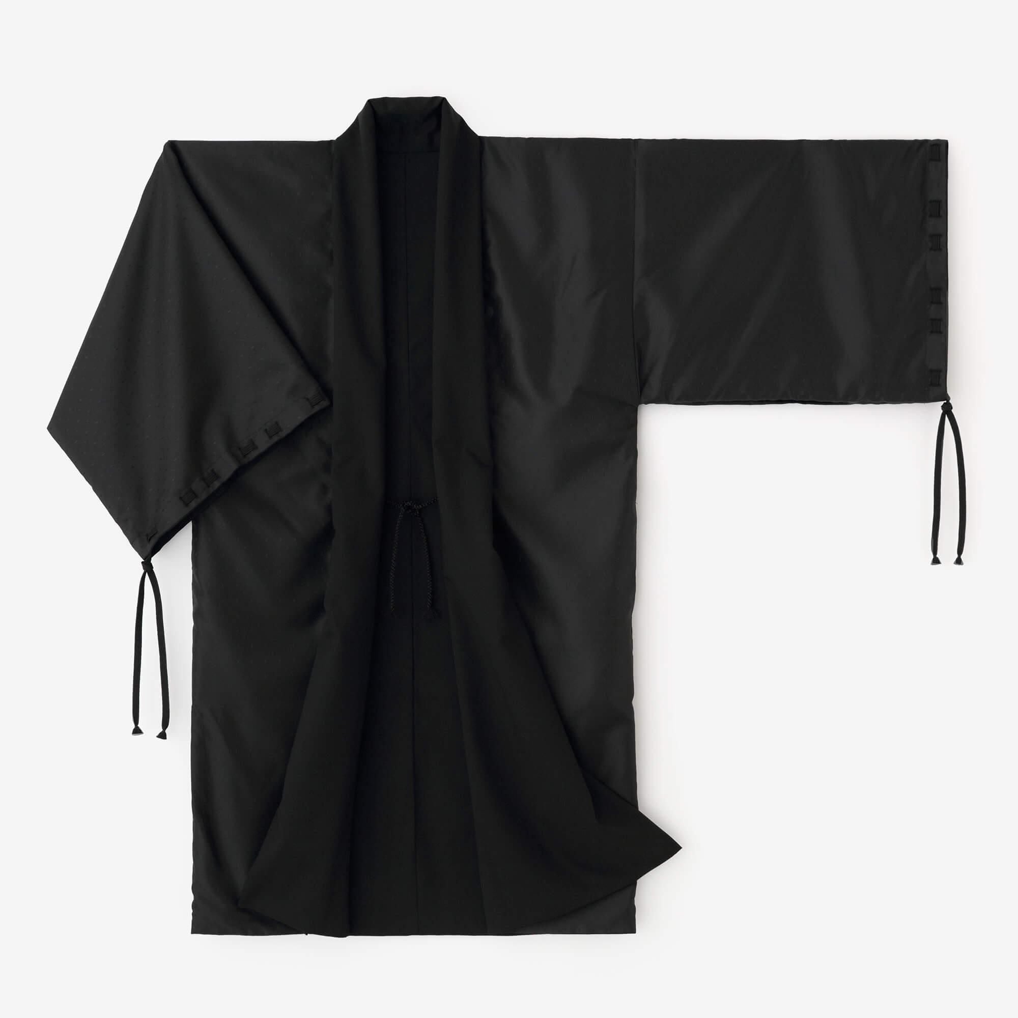 42双 梳毛（そもう） 宮中袖（きゅうちゅうそで） 可逆（かぎゃく）／濡羽色（ぬればいろ）