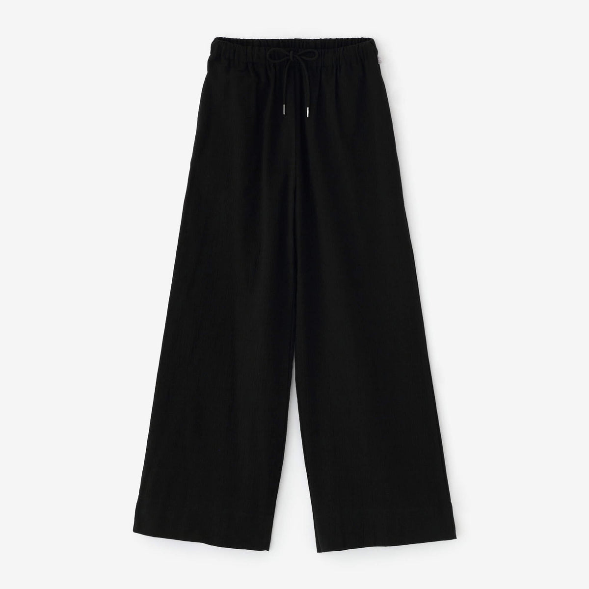 高島縮 20/20 ワイドパンツ／濡羽色（ぬればいろ）