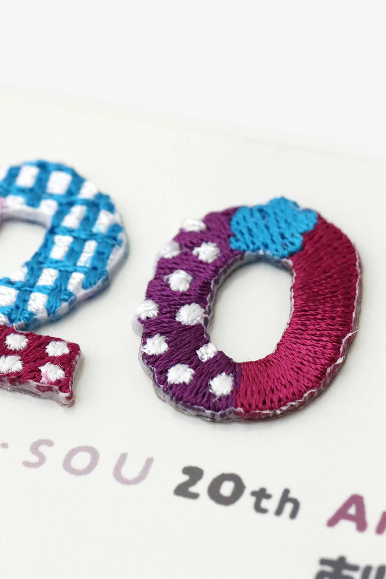 With Premium】SOU・SOU 20th anniv. Embroidery Sticker