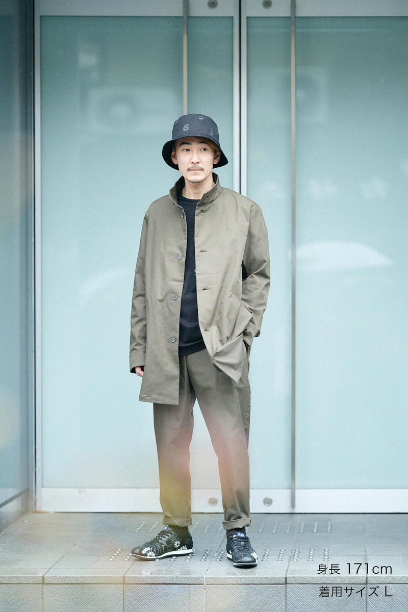 スタンドカラーショートコート