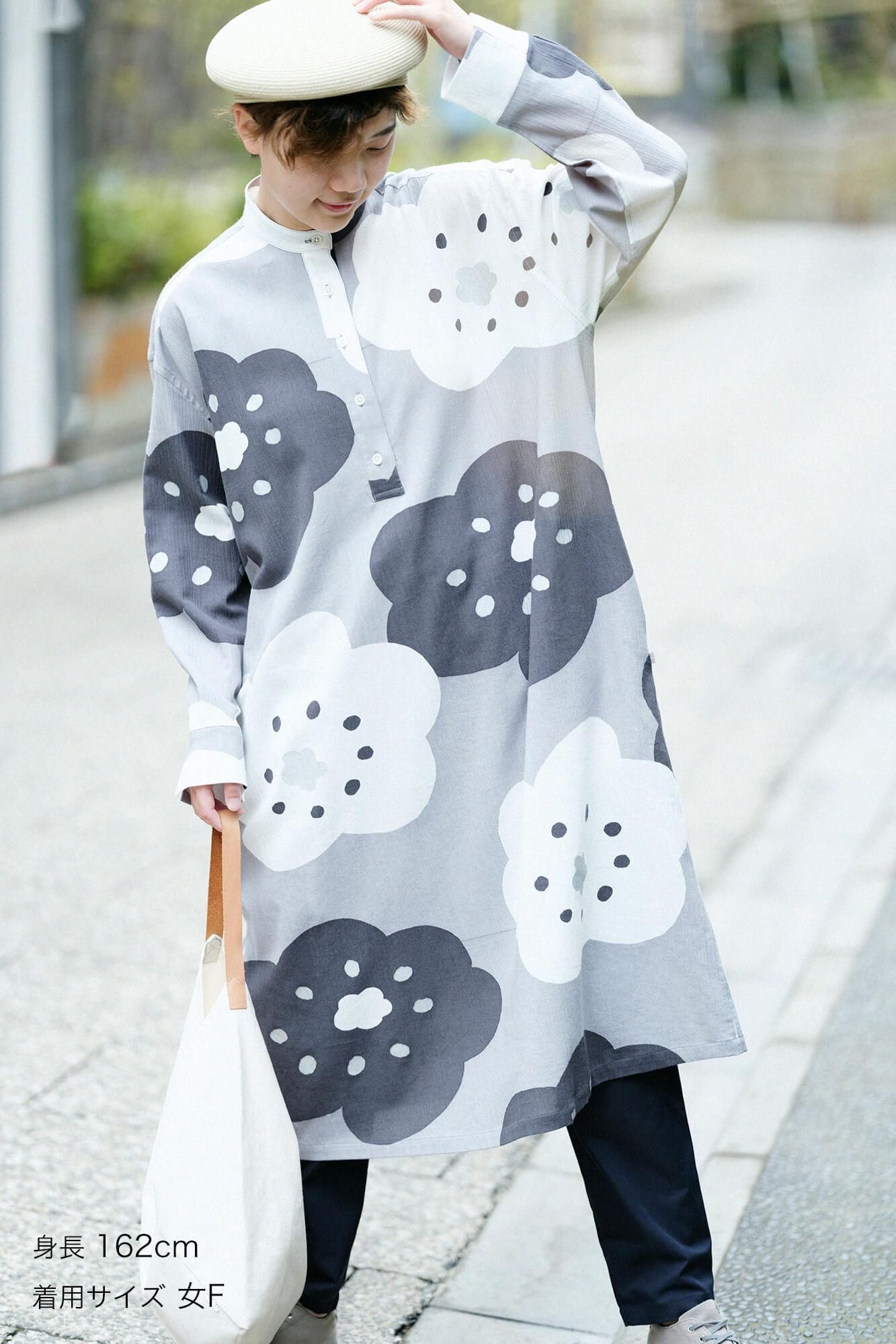 타카시마치지미 20/20 H.N.그란 셔츠 원피스／호호에미