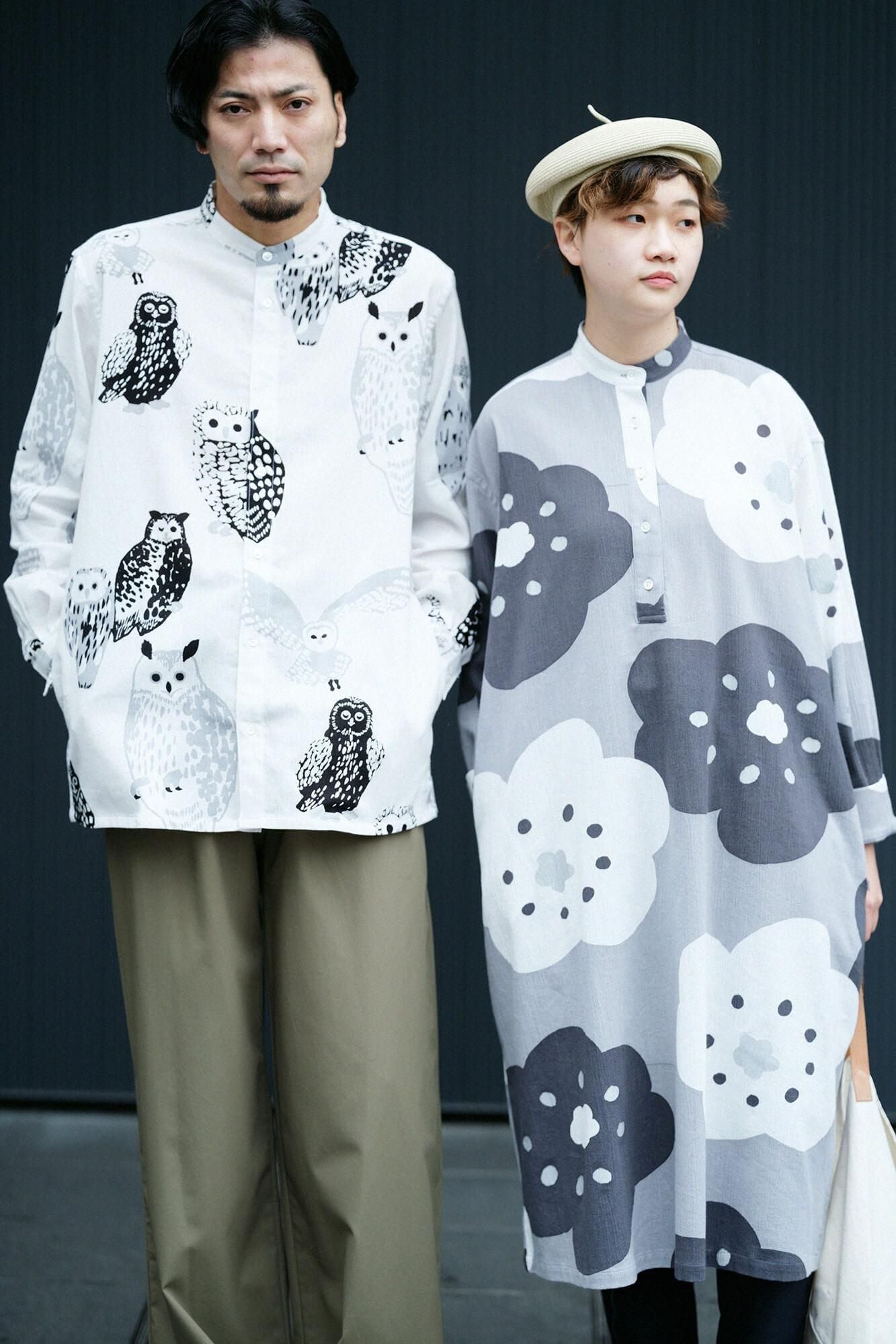 타카시마치지미 20/20 H.N.그란 셔츠 원피스／호호에미