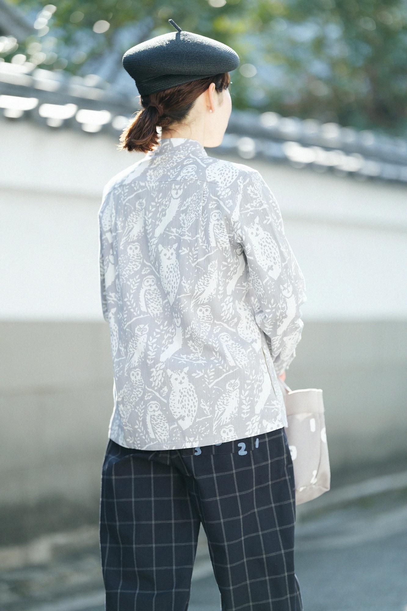 Chizimi Cotton 20/20 Long-sleeved Shirt SP／Life in the Forest