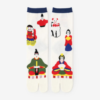 足袋下（普通丈）／土人形（つちにんぎょう）【男・女性用】