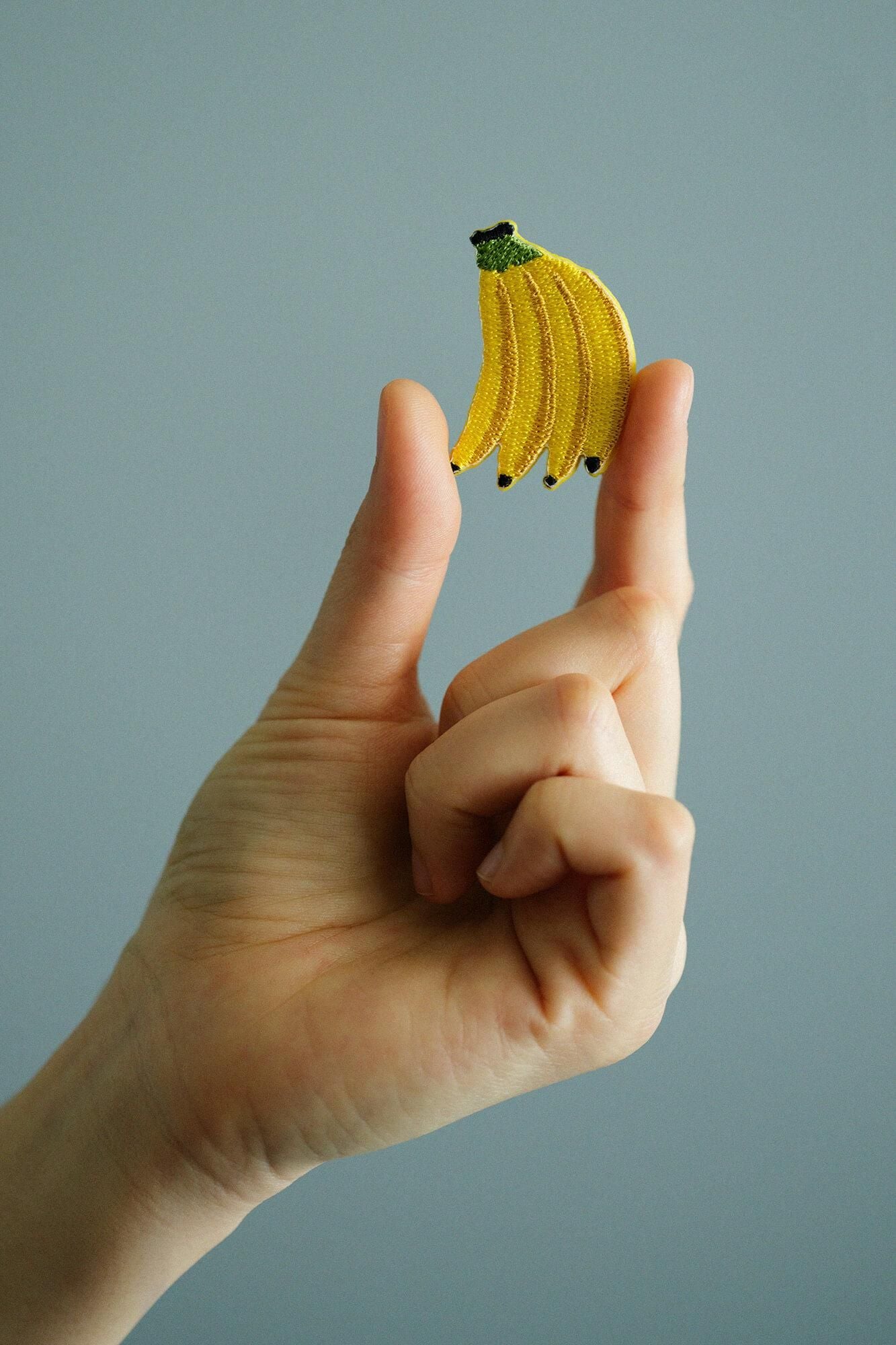 자수 브로치(새우)/바나나