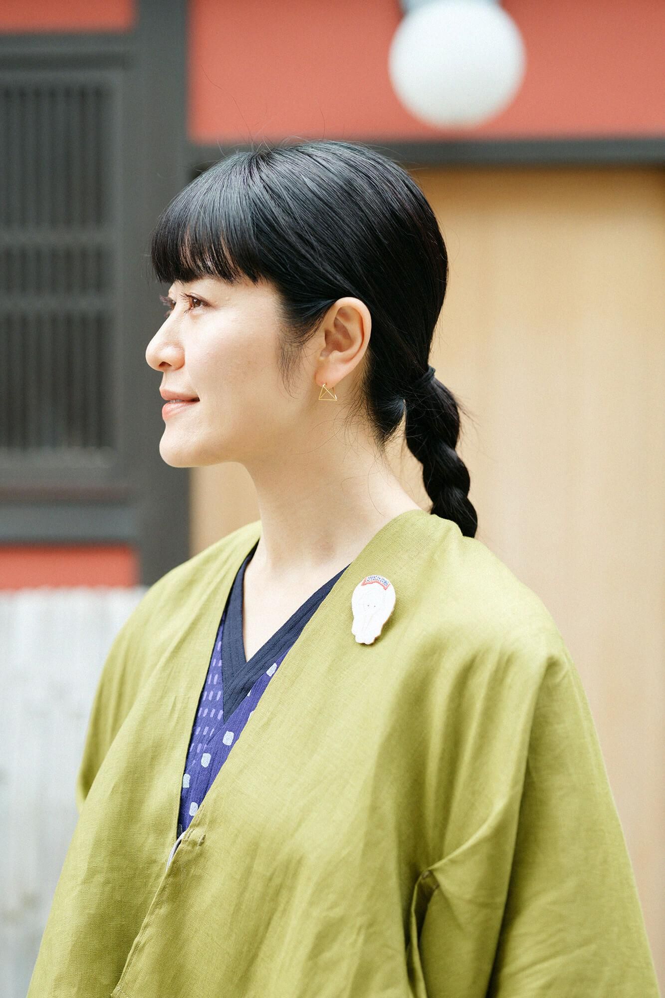 刺繍飾り（ししゅうかざり）／若冲（じゃくちゅう） 鳥獣花木図屏風（ちょうじゅうかぼくずびょうぶ） 写し（うつし） 象（ぞう）