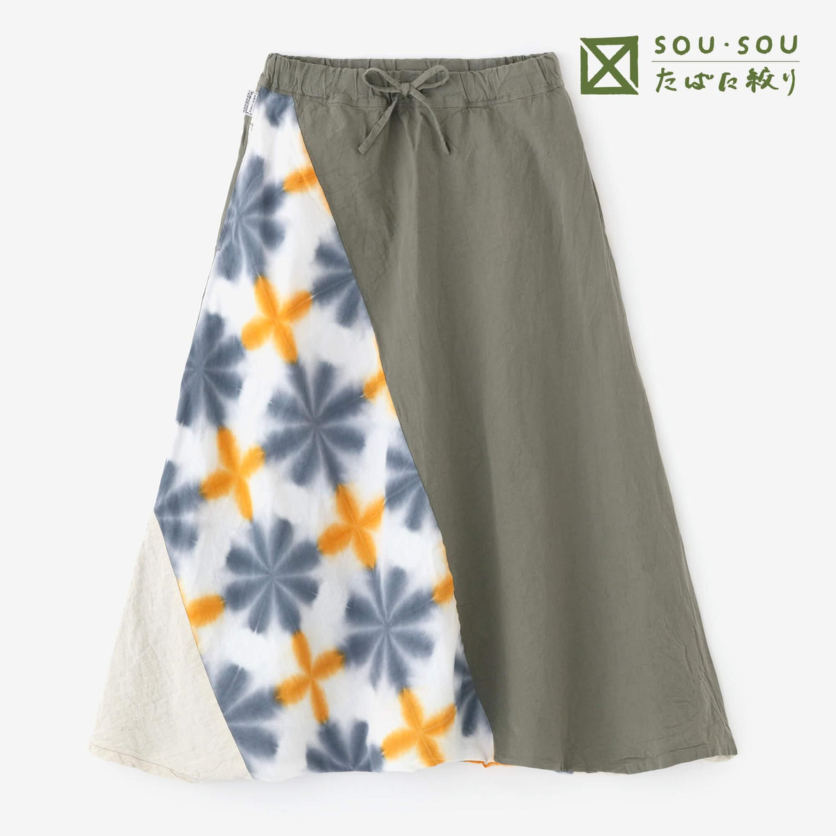 sousou ソウソウ たばた絞 伊勢木綿 20/20 麻混 富士 雪花 花菖蒲 たばた絞り 伊勢木綿 20/20 麻混 富士（ふじ）／雪花（せっか