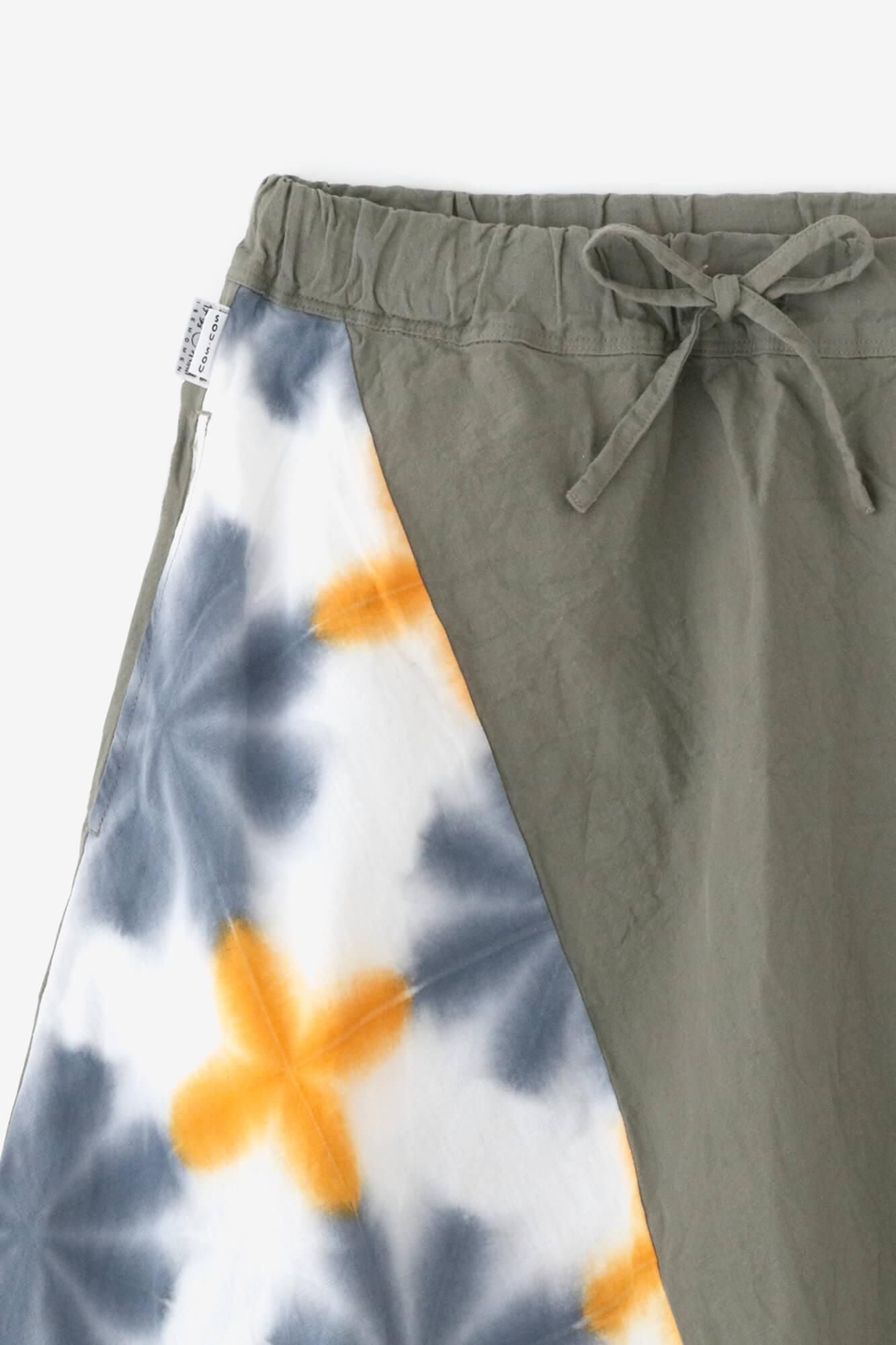 たばた絞り 伊勢木綿 20/20 麻混 富士（ふじ）／雪花（せっか） 四つ角（よ