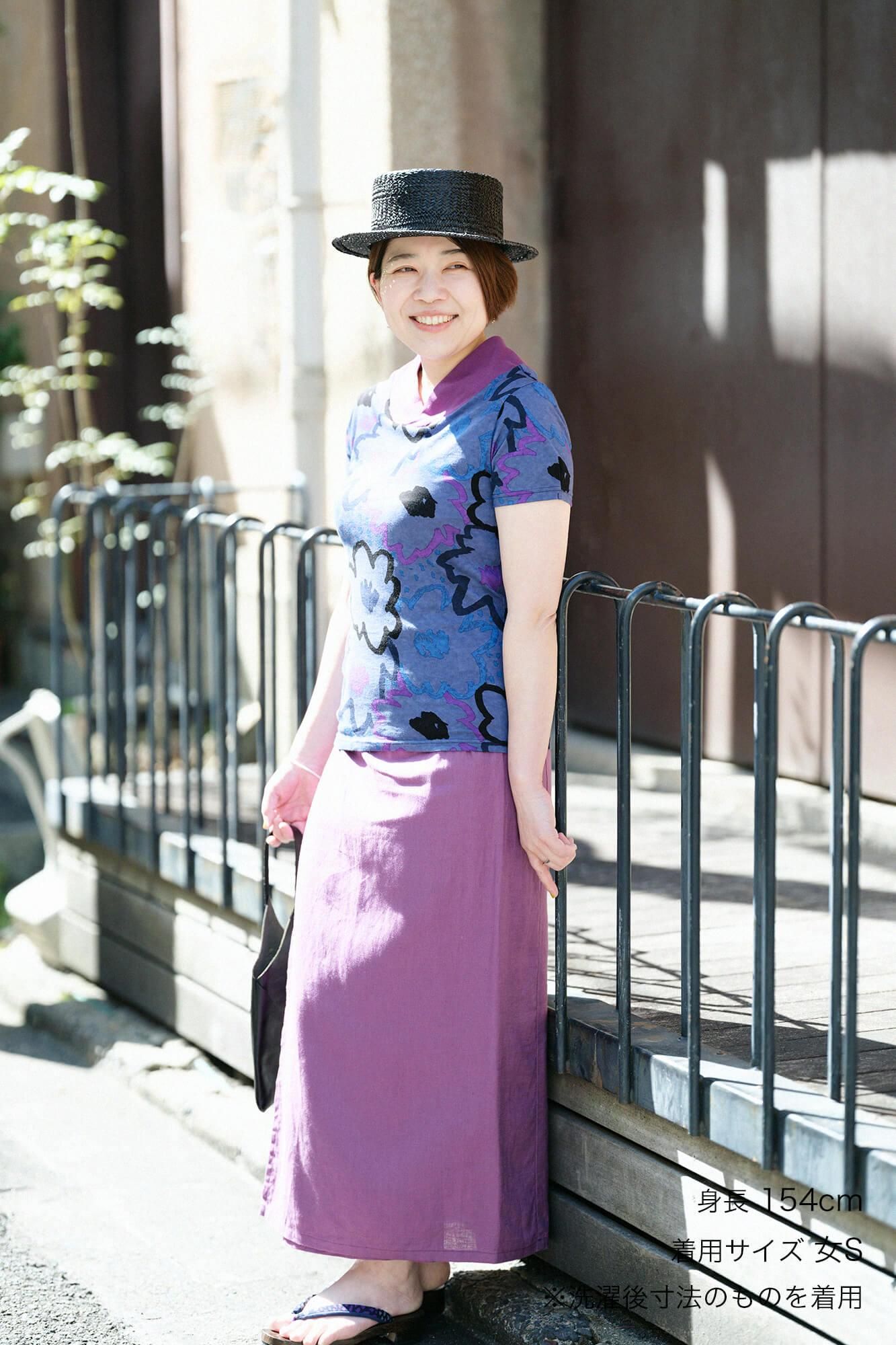 和服領短袖上衣/滿溢