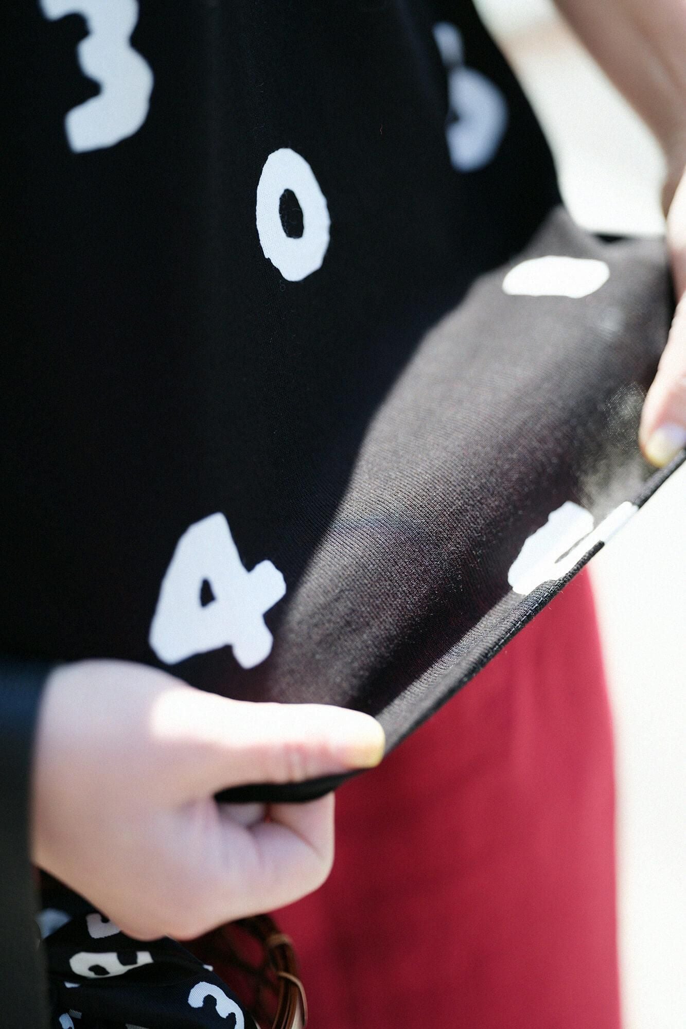 高島縮棉 40/40 短袖上衣/ SO-SU-U十數黑色