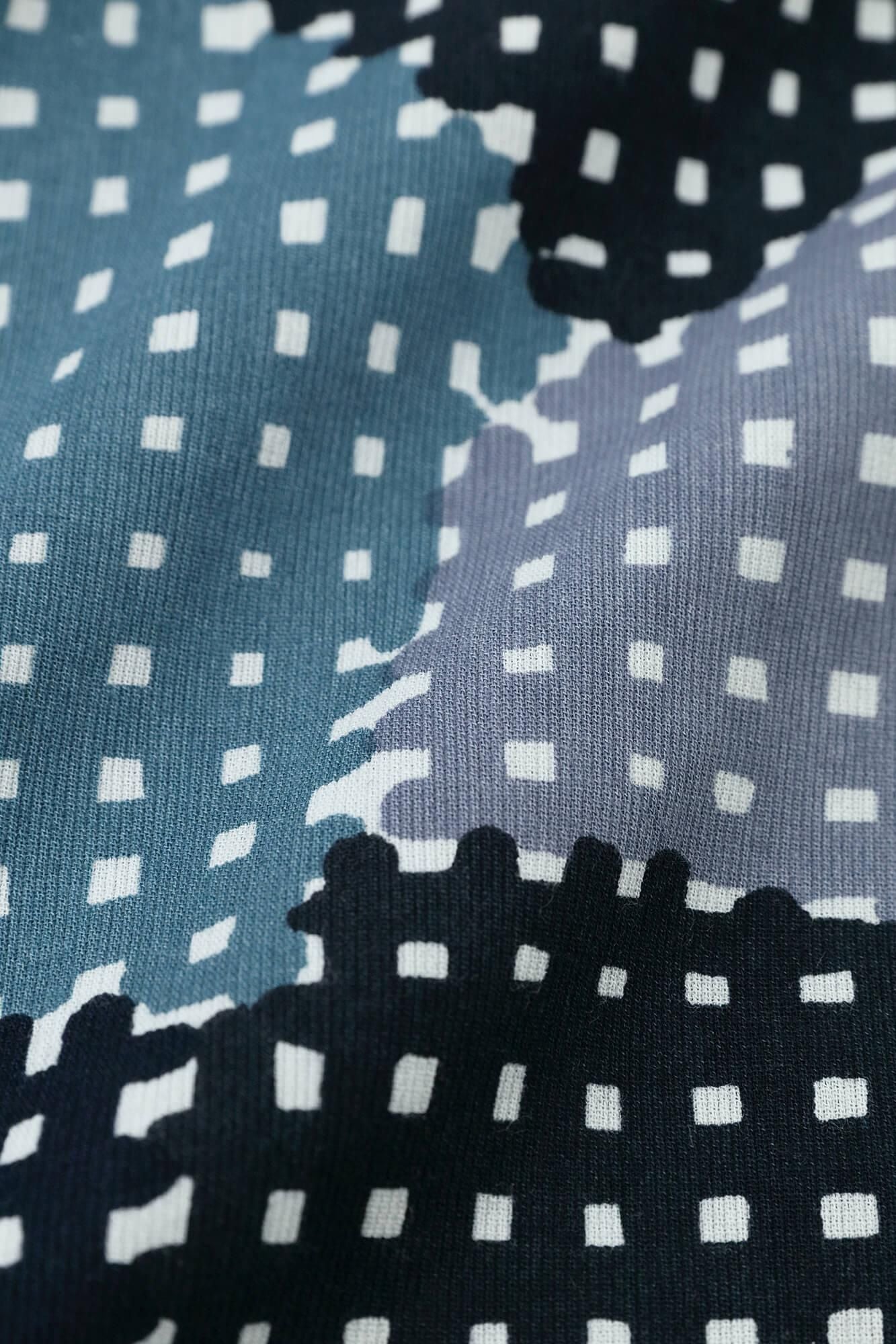 高島縮棉 40/40 短袖上衣/聚集