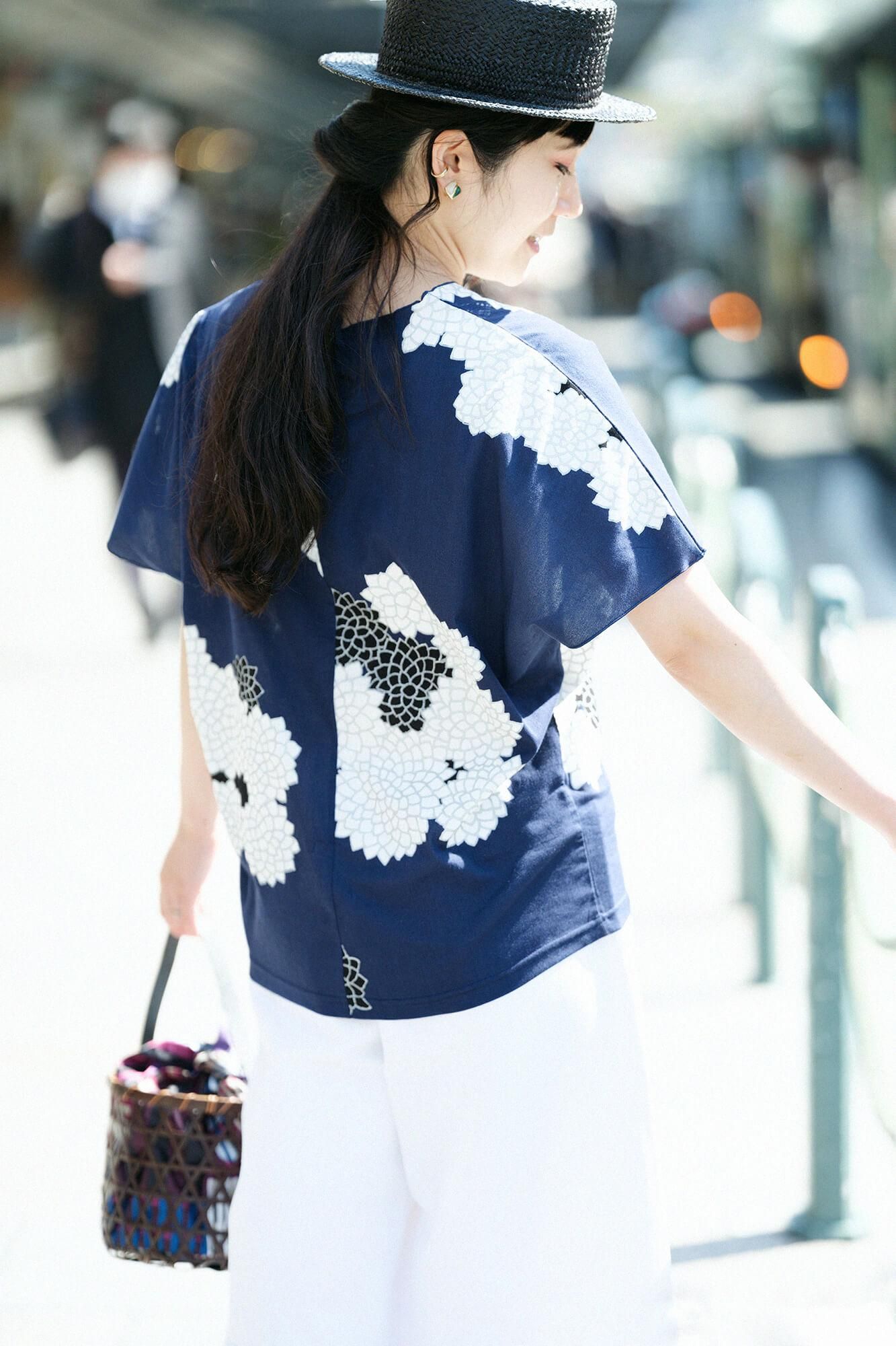 takashima水槽40/40无袖吉班/菊花在云层中