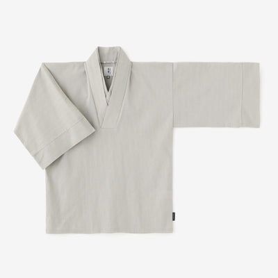 【官網限定】高島Chijimi高島縮棉 40/40半衿風靡/銀灰色