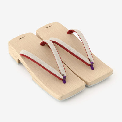 原色木屐／右近（男裝） 麻 亞麻色