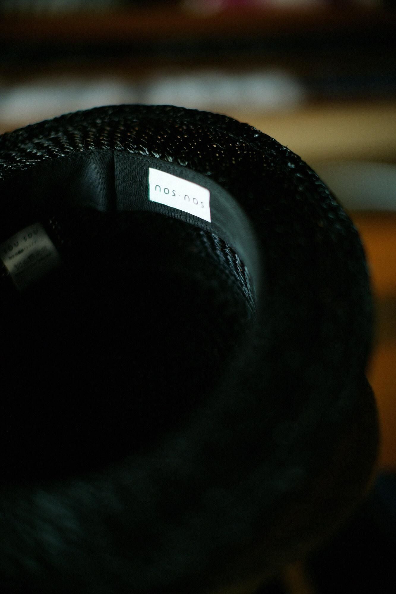 RAFFIA_AJIRO 니트 (AJIRO AMI) KANKAN HAT/검은색