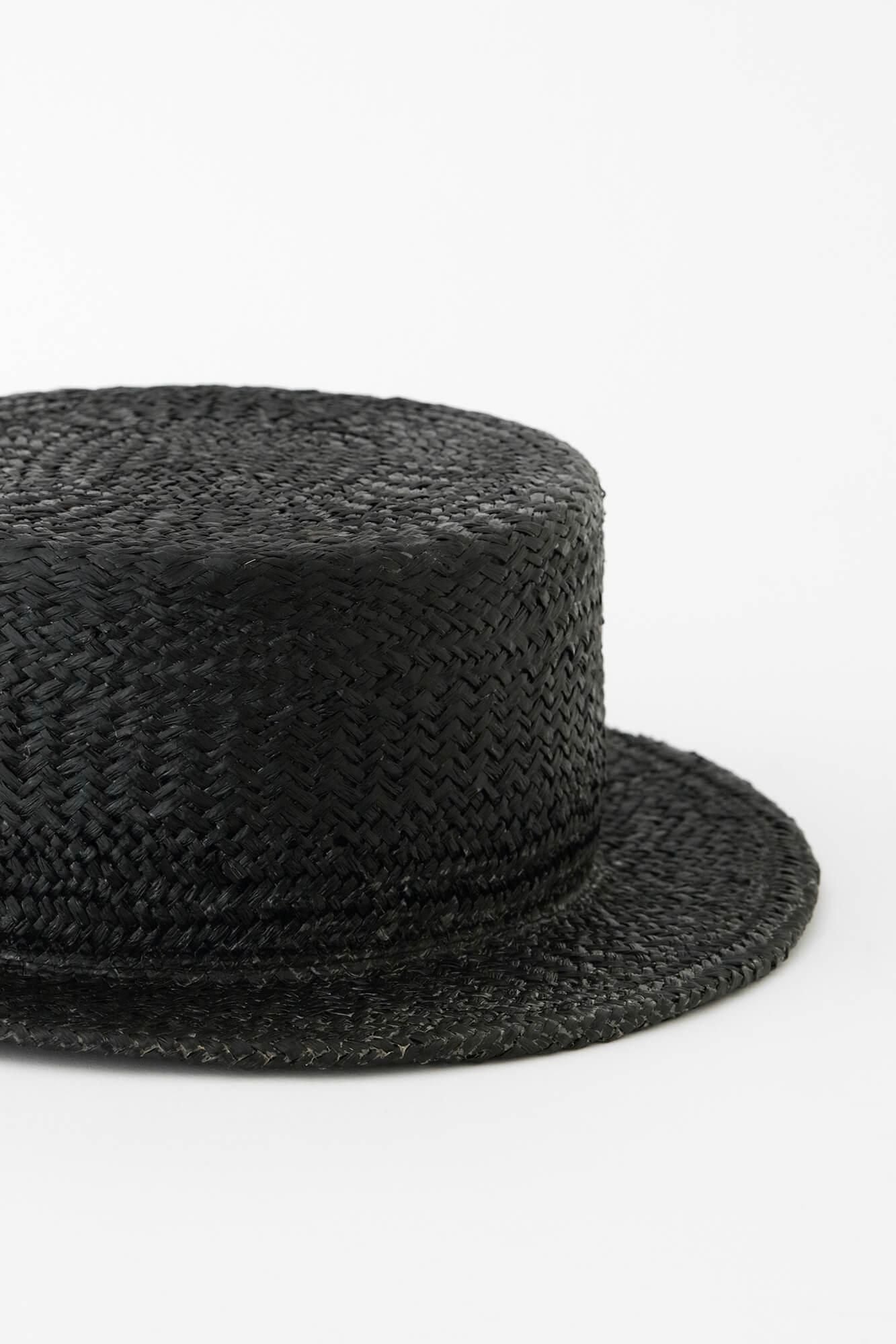 RAFFIA_AJIRO 니트 (AJIRO AMI) KANKAN HAT/검은색