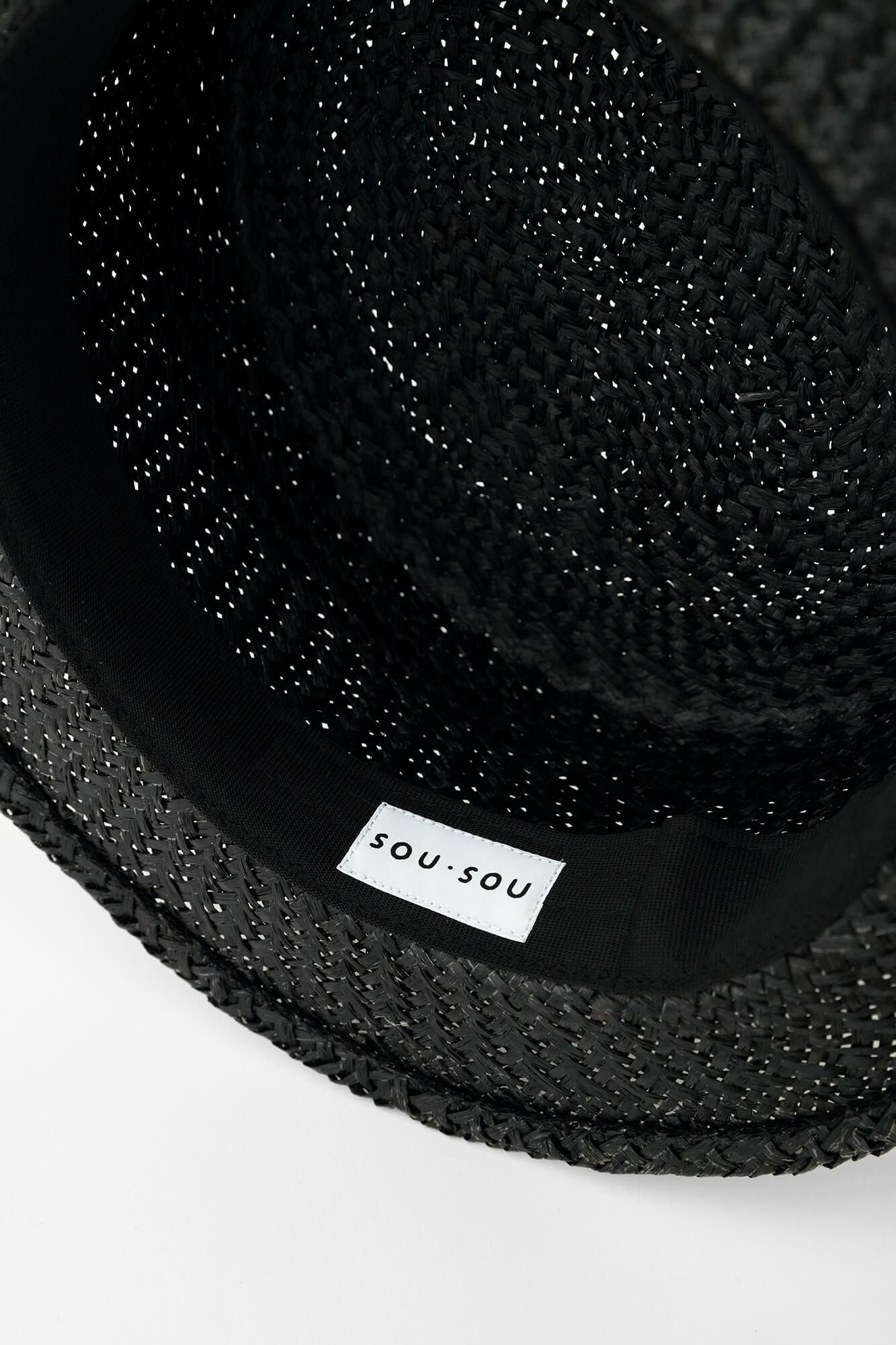 RAFFIA_AJIRO 니트 (AJIRO AMI) KANKAN HAT/검은색