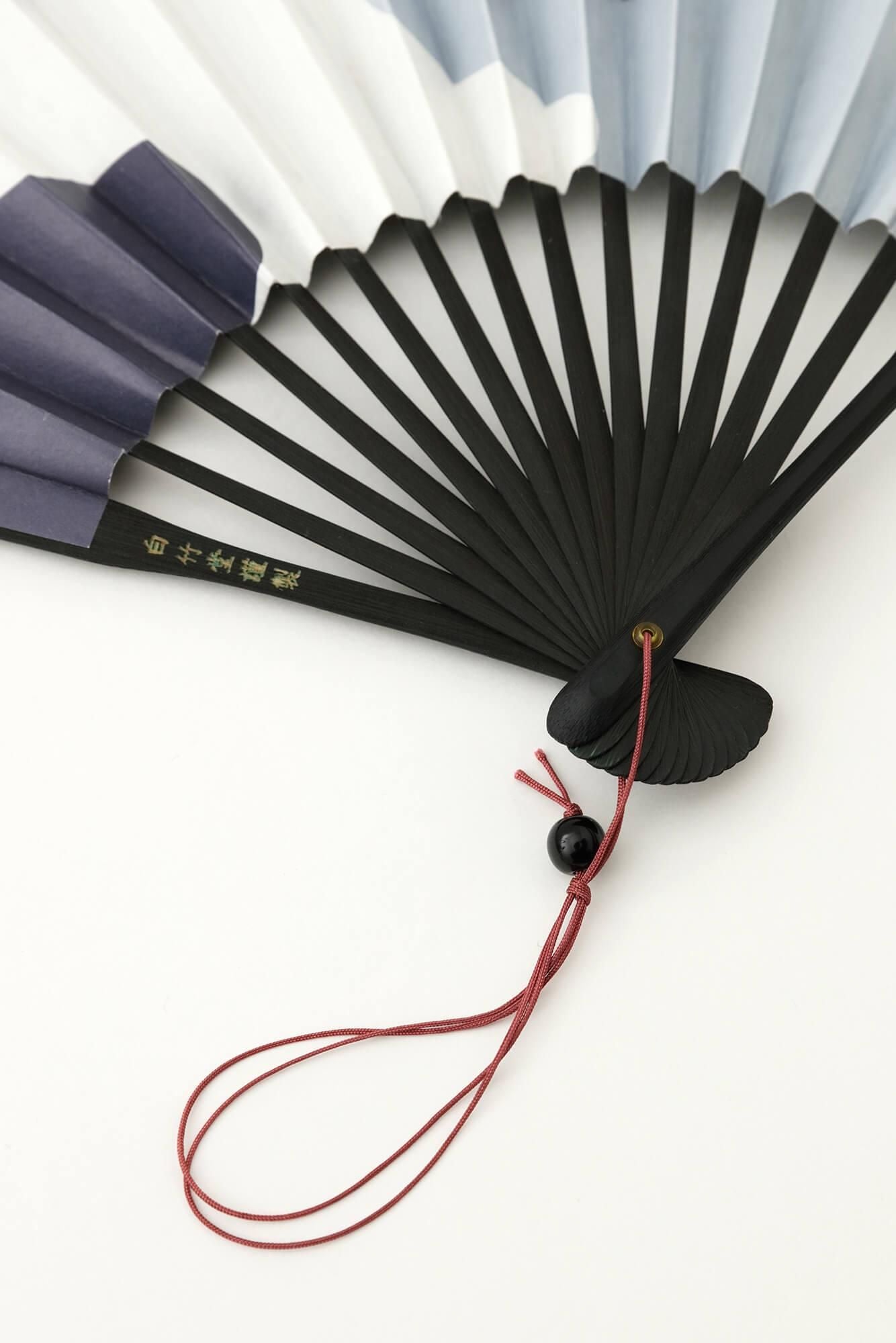 SOU・SOU×Hakuchikudo Folding Fan / SO-SU-U Black
