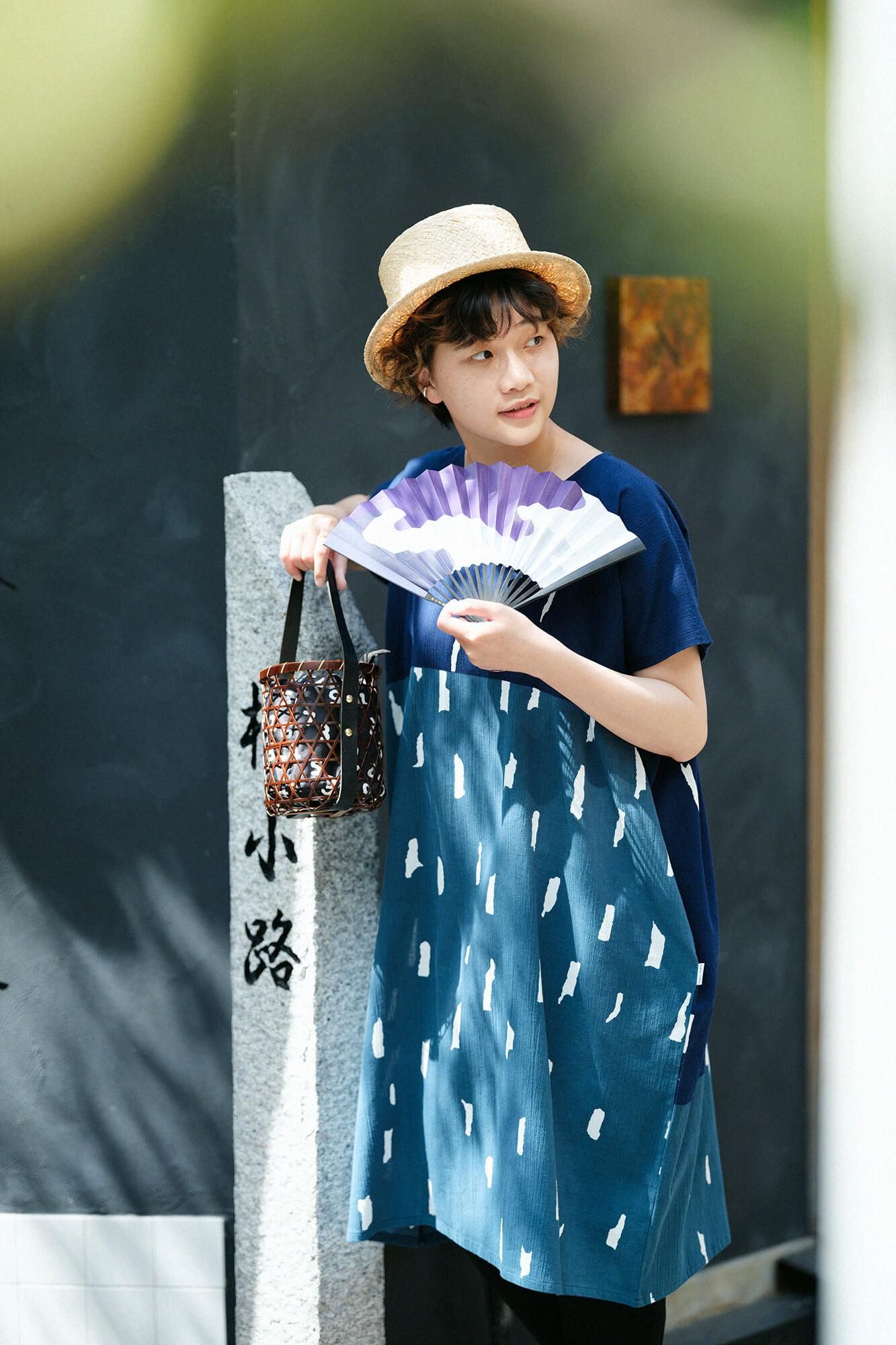 SOU・SOU×Hakuchikudo Folding Fan / SO-SU-U Black