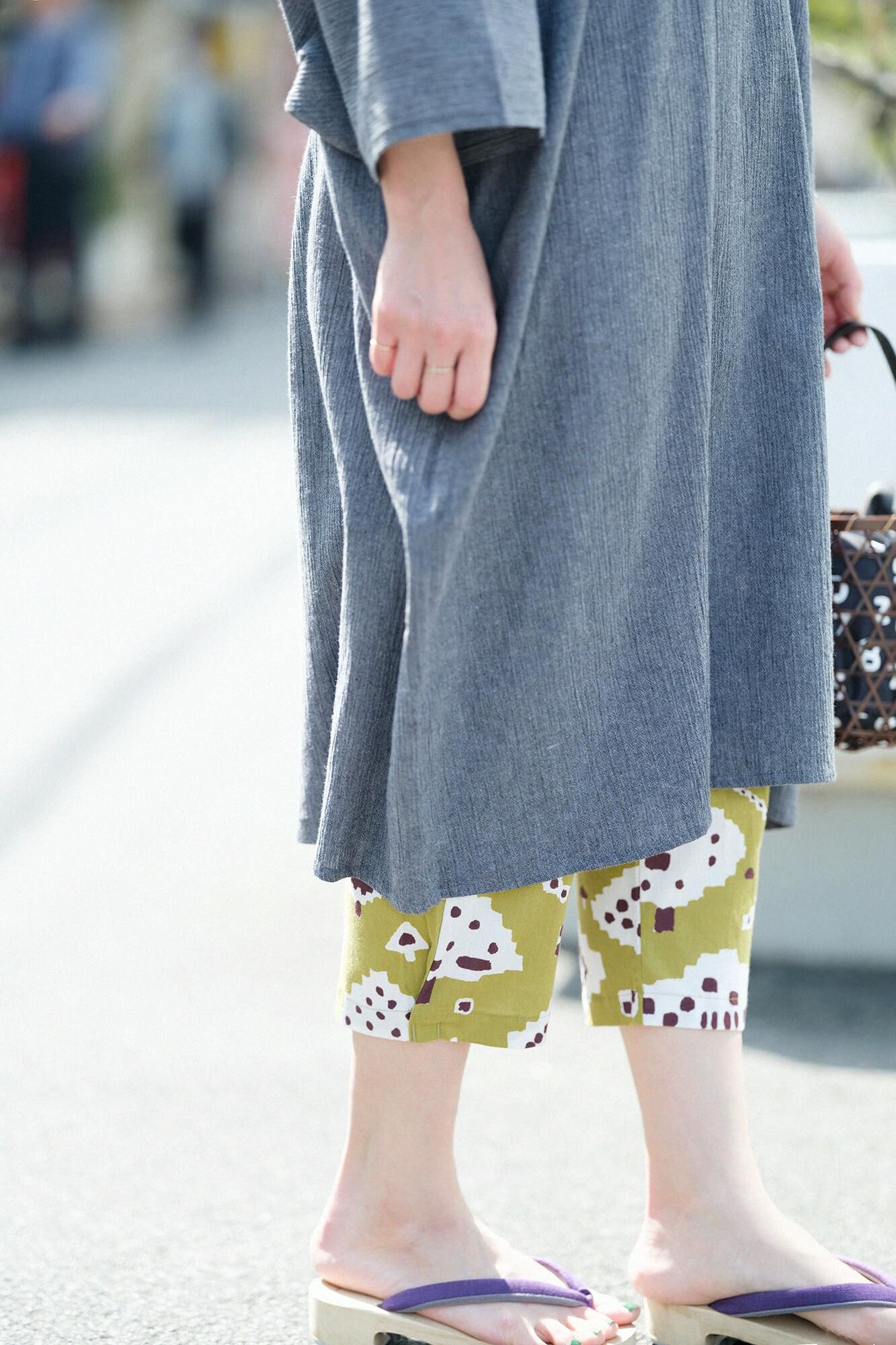 Chizimi Cotton 40/40 Skinny Pants / Park