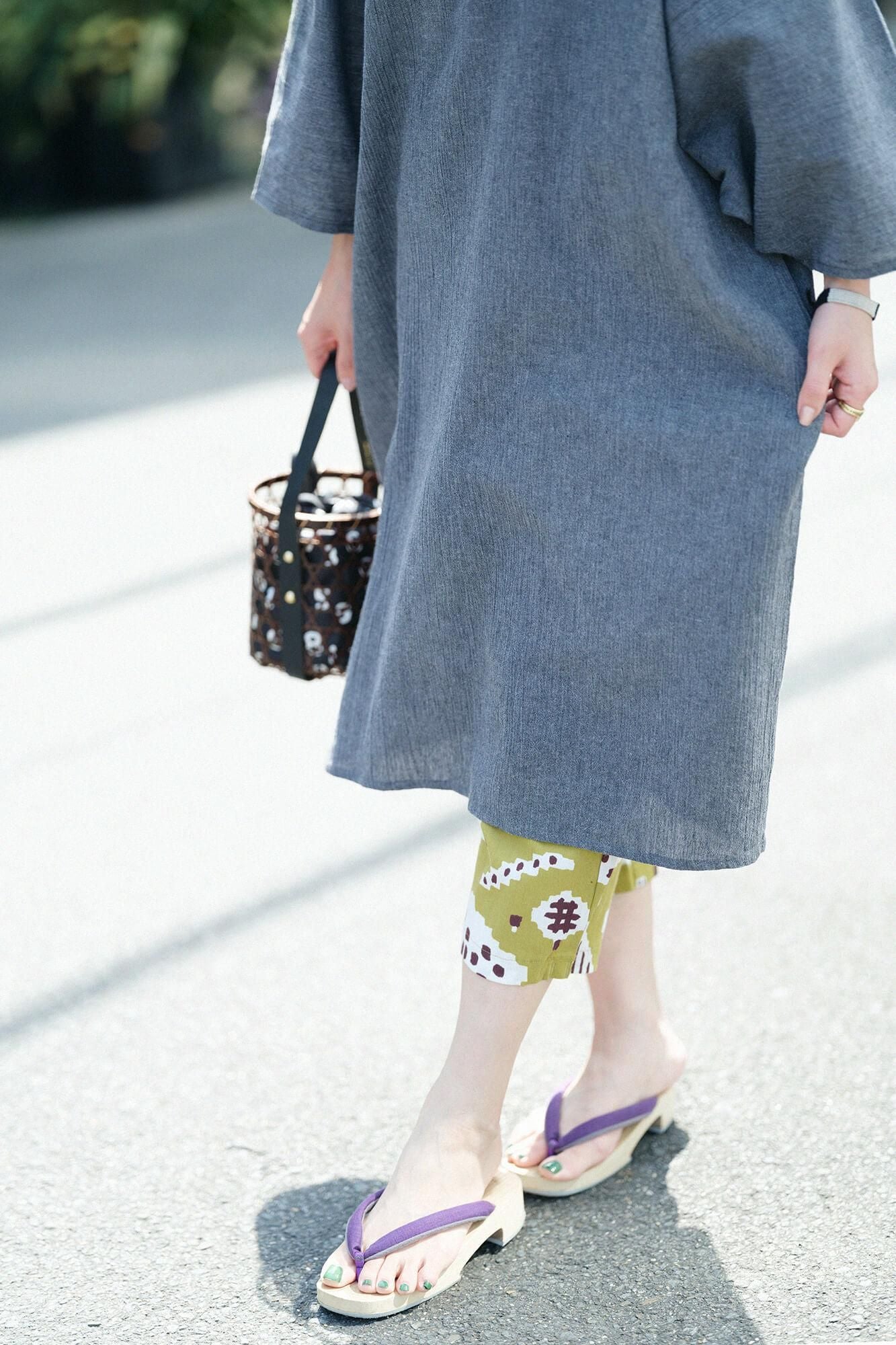 Chizimi Cotton 40/40 Skinny Pants / Park