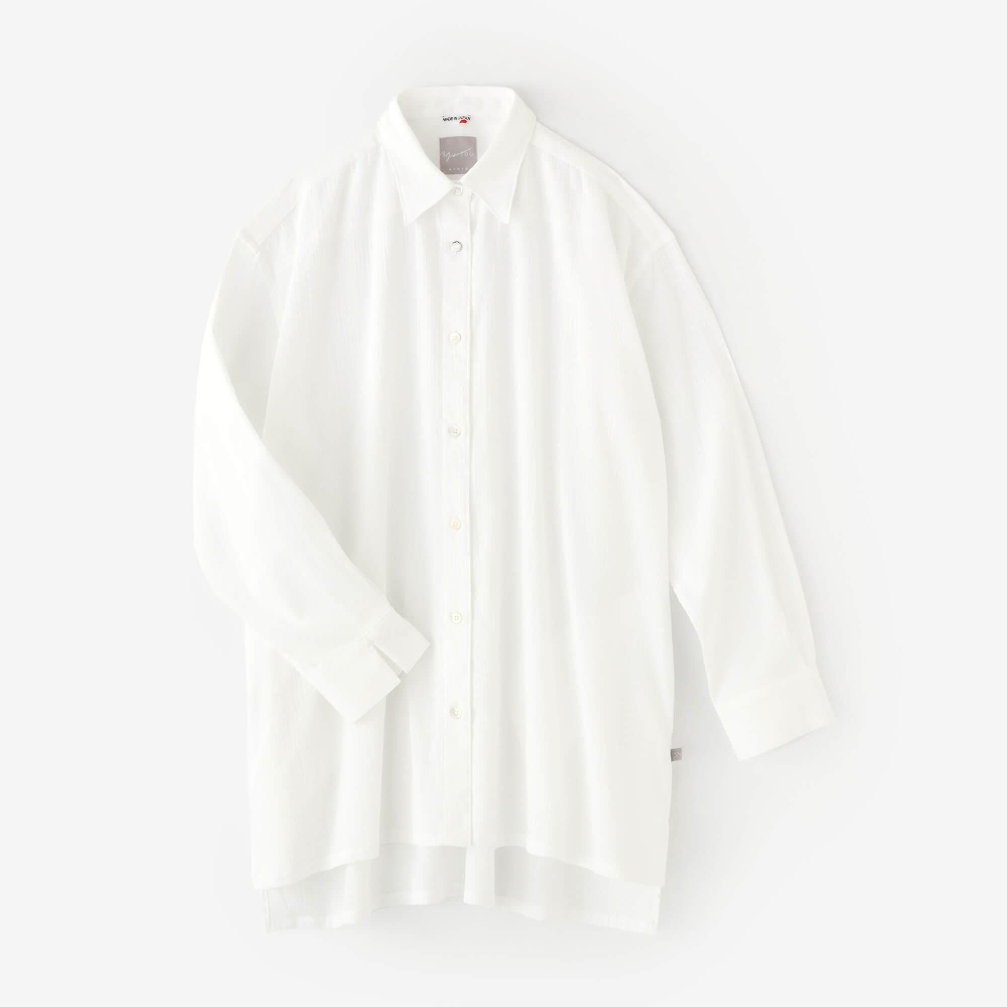 타카시마치지미 20/20 그란 튜닉셔츠/ 흰색