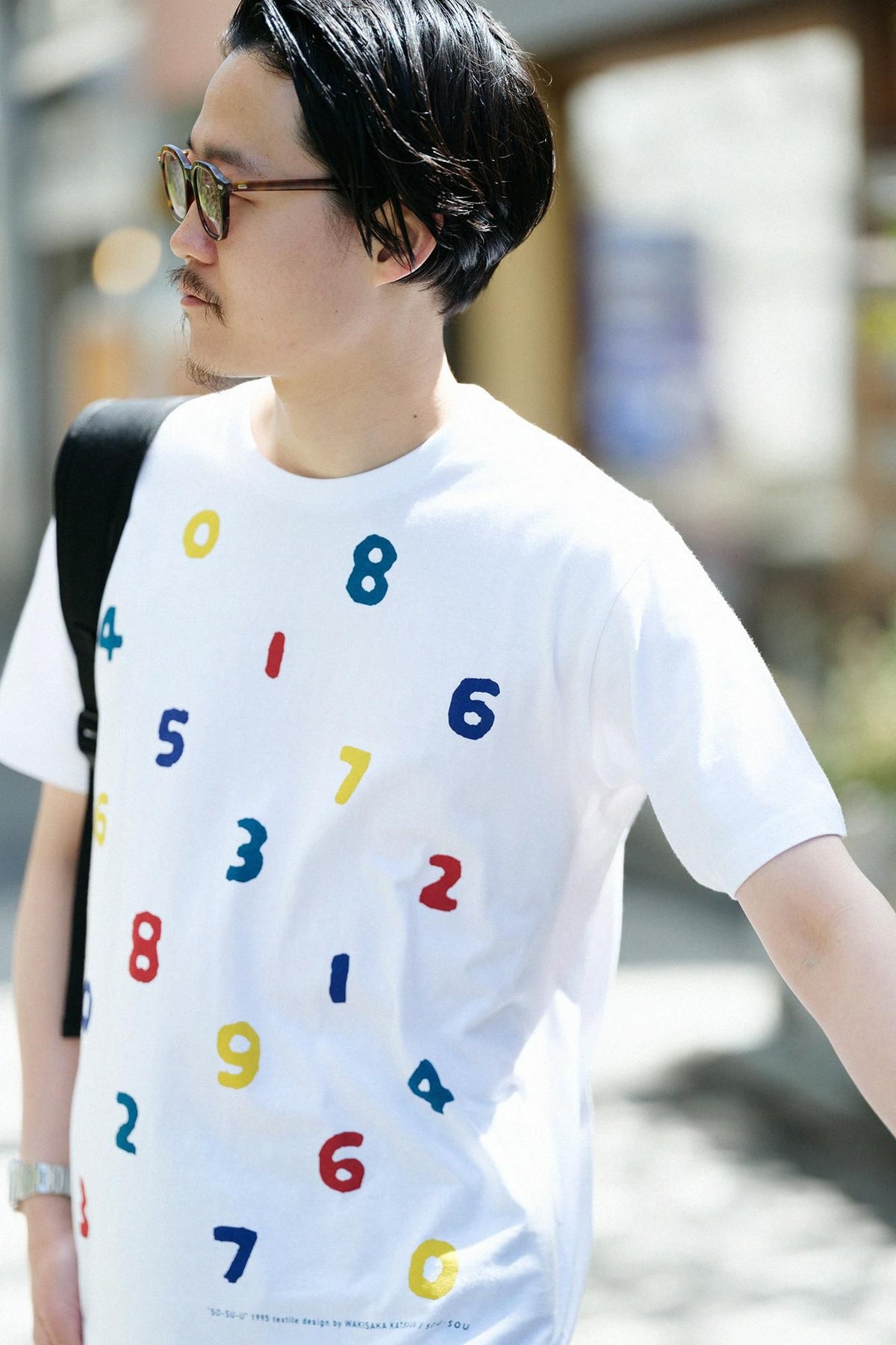 SO-SU-U Yotsumi Kurzarm-T-Shirt [5.0]/Weiß