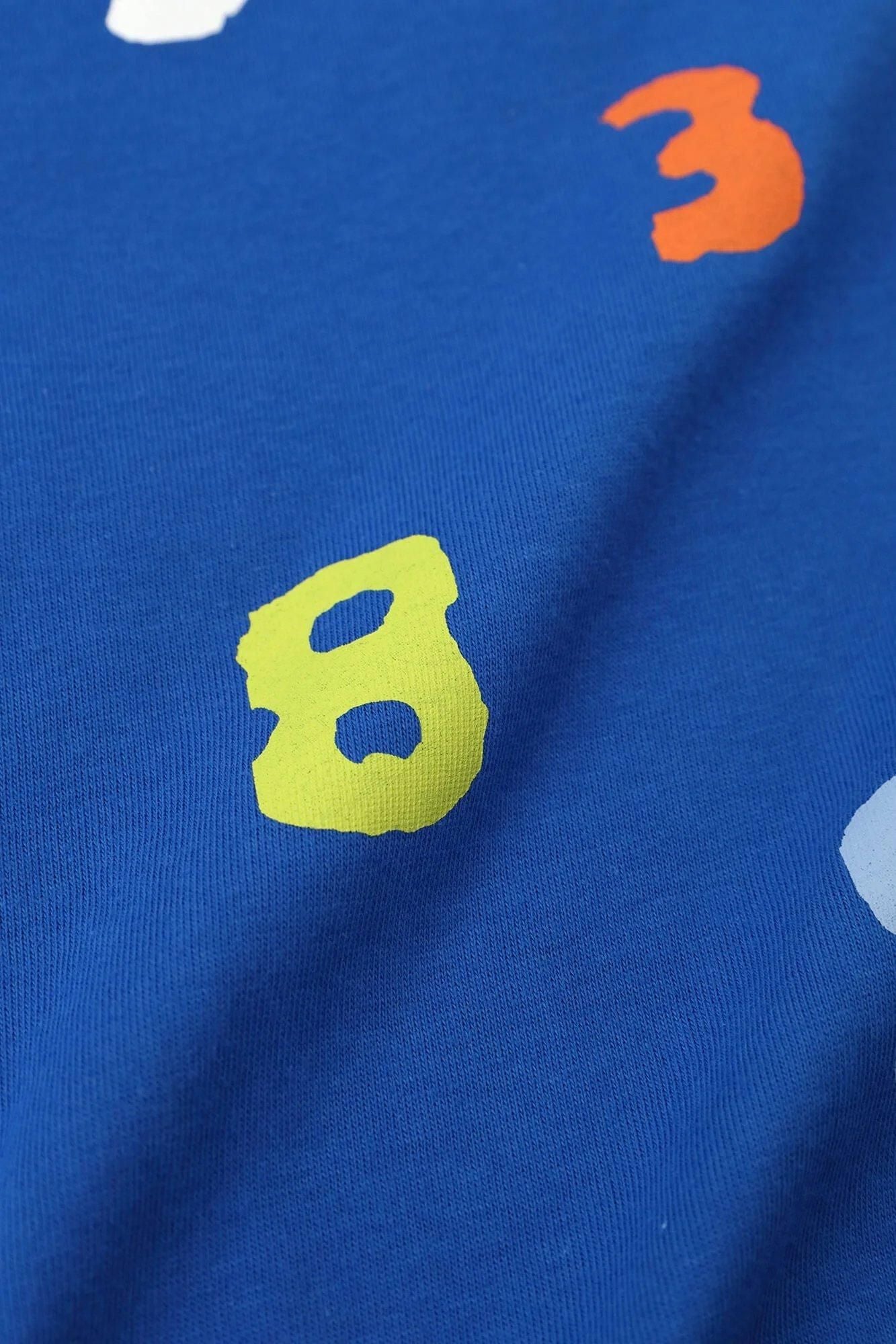 SO-SU-U十數四色短袖T-shirt [5.0]/寶藍色