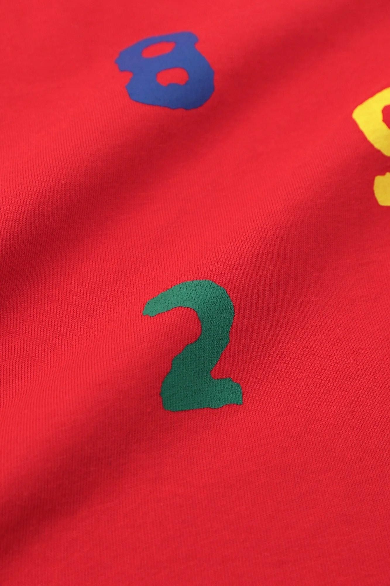 SO-SU-U十數四色短袖T-shirt [5.0]／RED