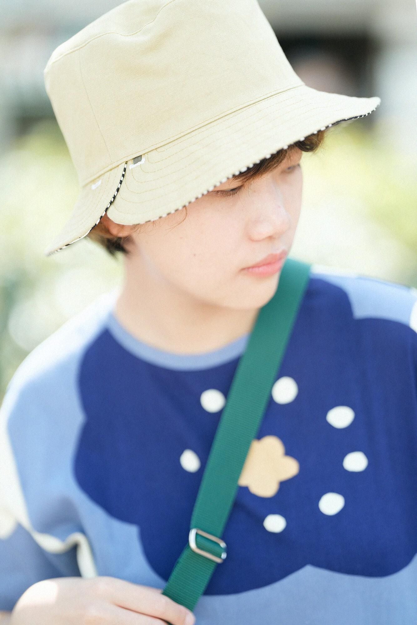 【期間限定10%OFF】高島縮棉 40/40短袖T-shirt／微笑 淺藍色（※預計於5月中發送）