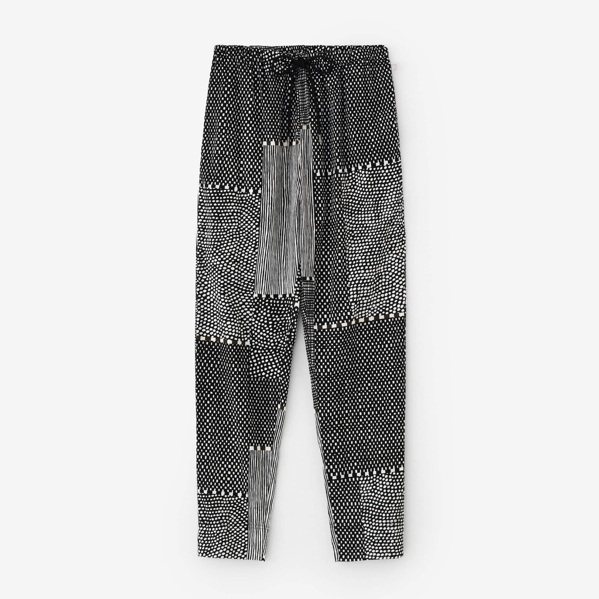 高島縮 40/40 レギンスパンツ／留紺（とめこん）