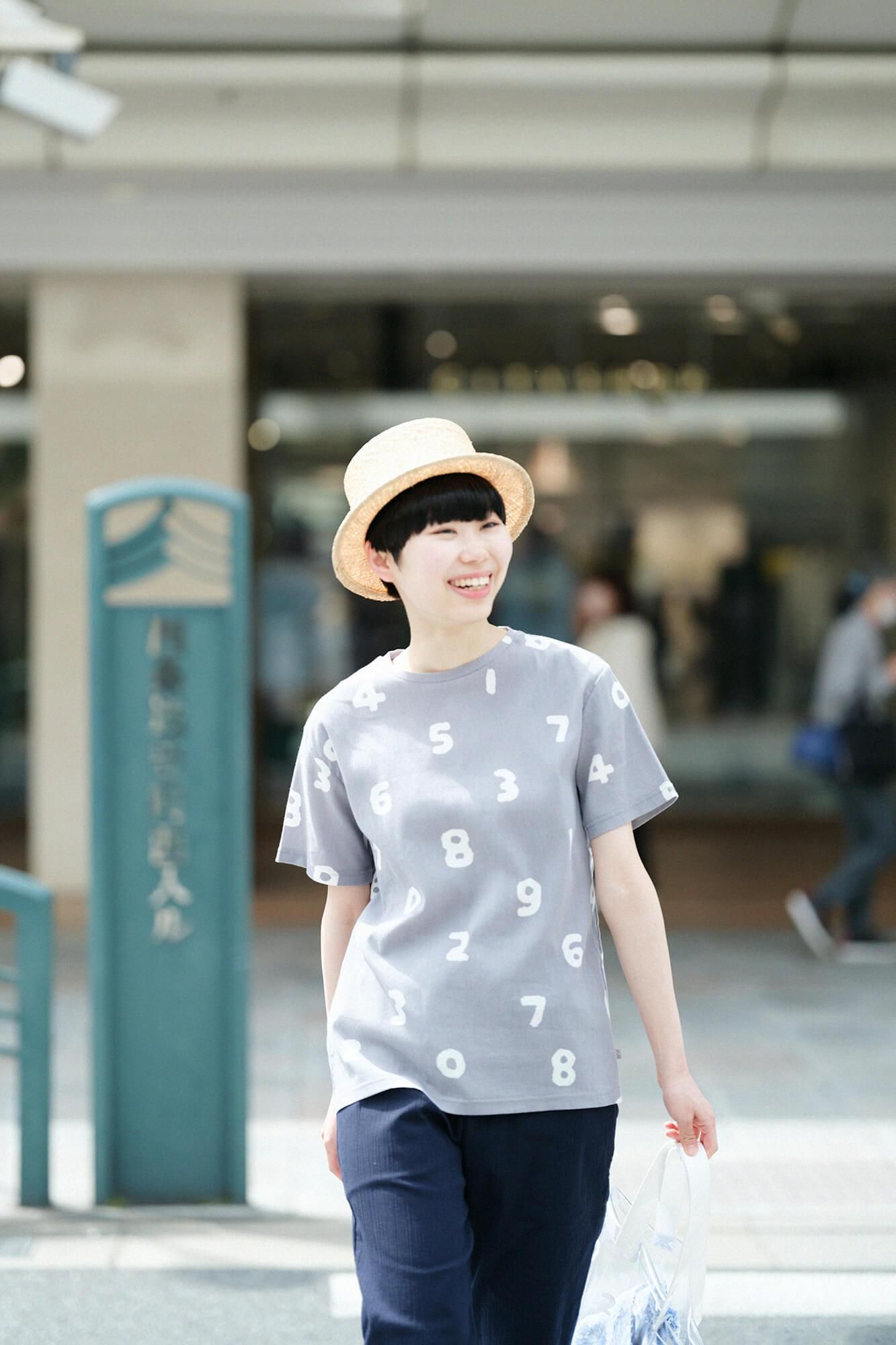 takashima chiku 40/40短袖T恤/so-su-u轻墨颜色（浅墨水）