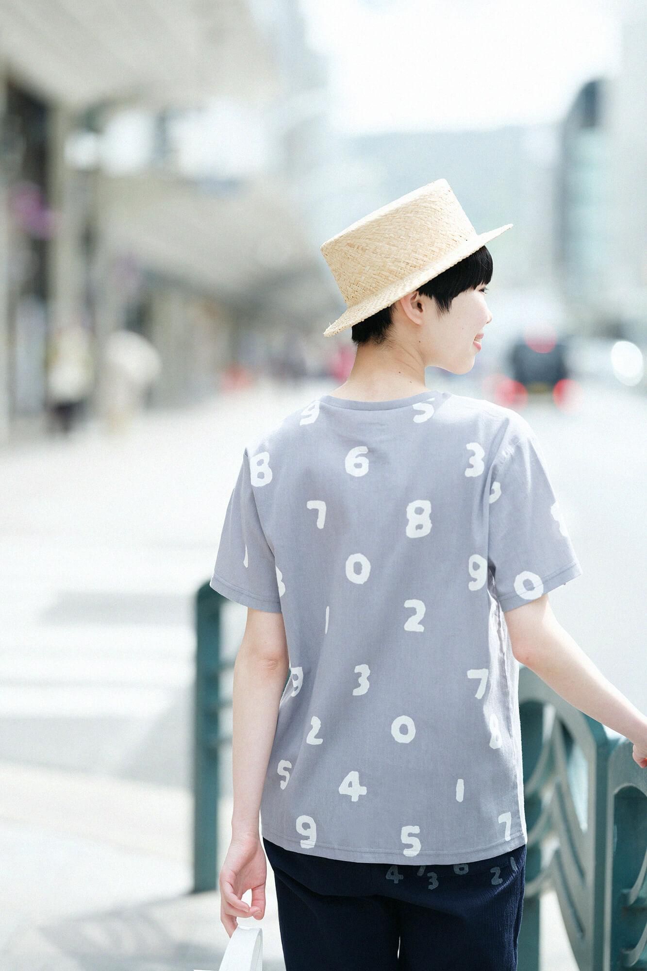 takashima chiku 40/40短袖T恤/so-su-u轻墨颜色（浅墨水）